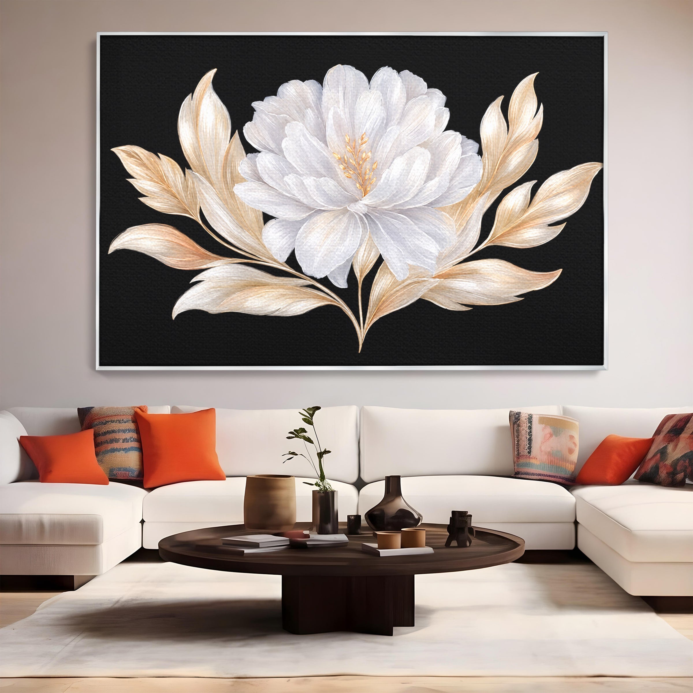 Tablou Canvas Premium LuxCanva® A1804, Floare Eleganta, Floare, Natura, Eleganta, Dormitor, Living, Culori Vibrante