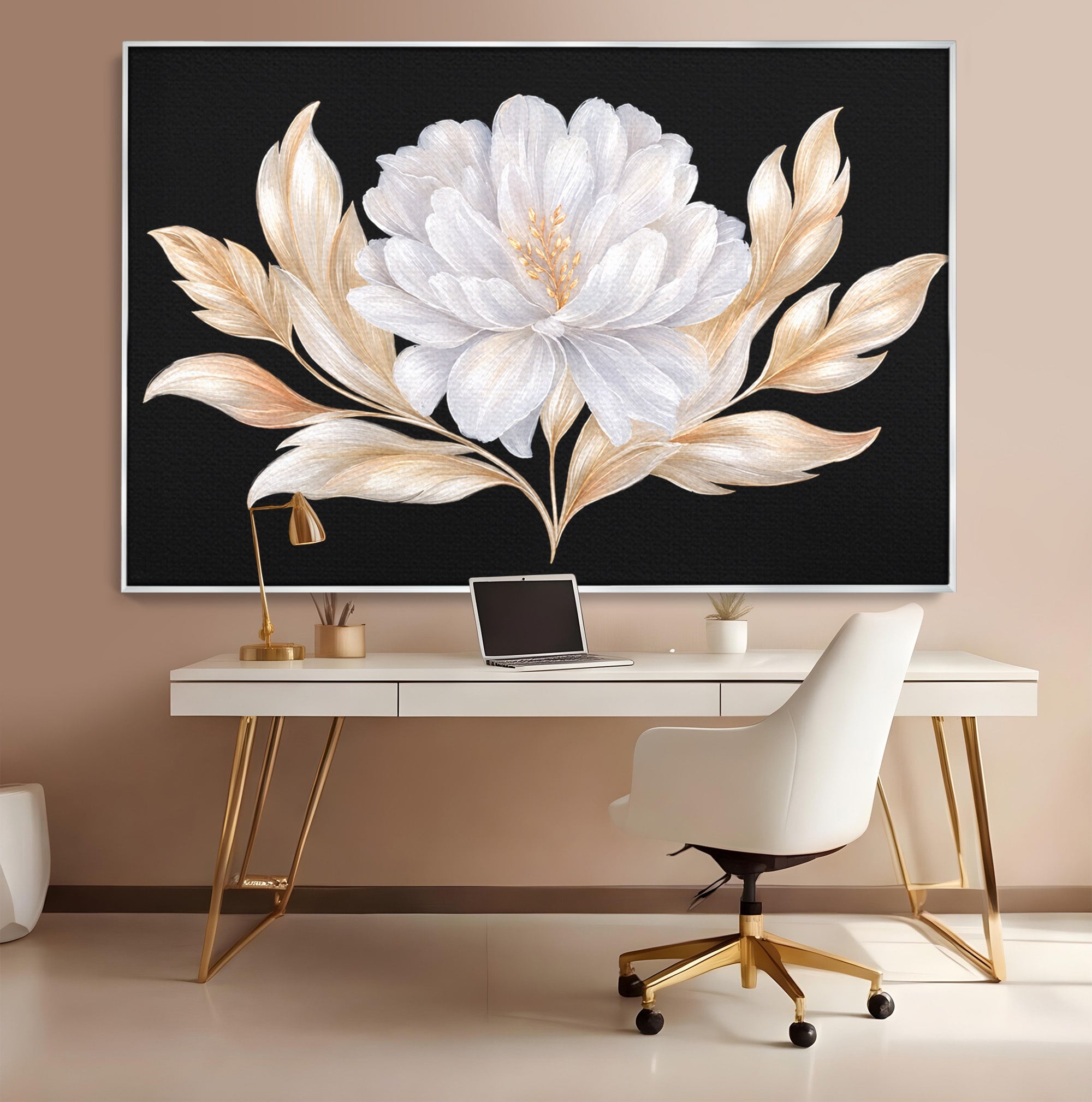Tablou Canvas Premium LuxCanva® A1804, Floare Eleganta, Floare, Natura, Eleganta, Dormitor, Living, Culori Vibrante