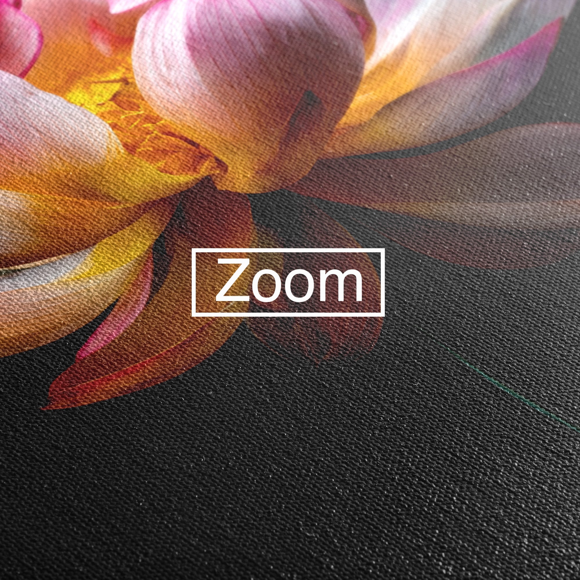 Tablou Canvas Premium LuxCanva® A1806, Splendoare Nocturnă, Lotus, Floare, Natura, Eleganta, Dormitor, Living, Culori Vibrante