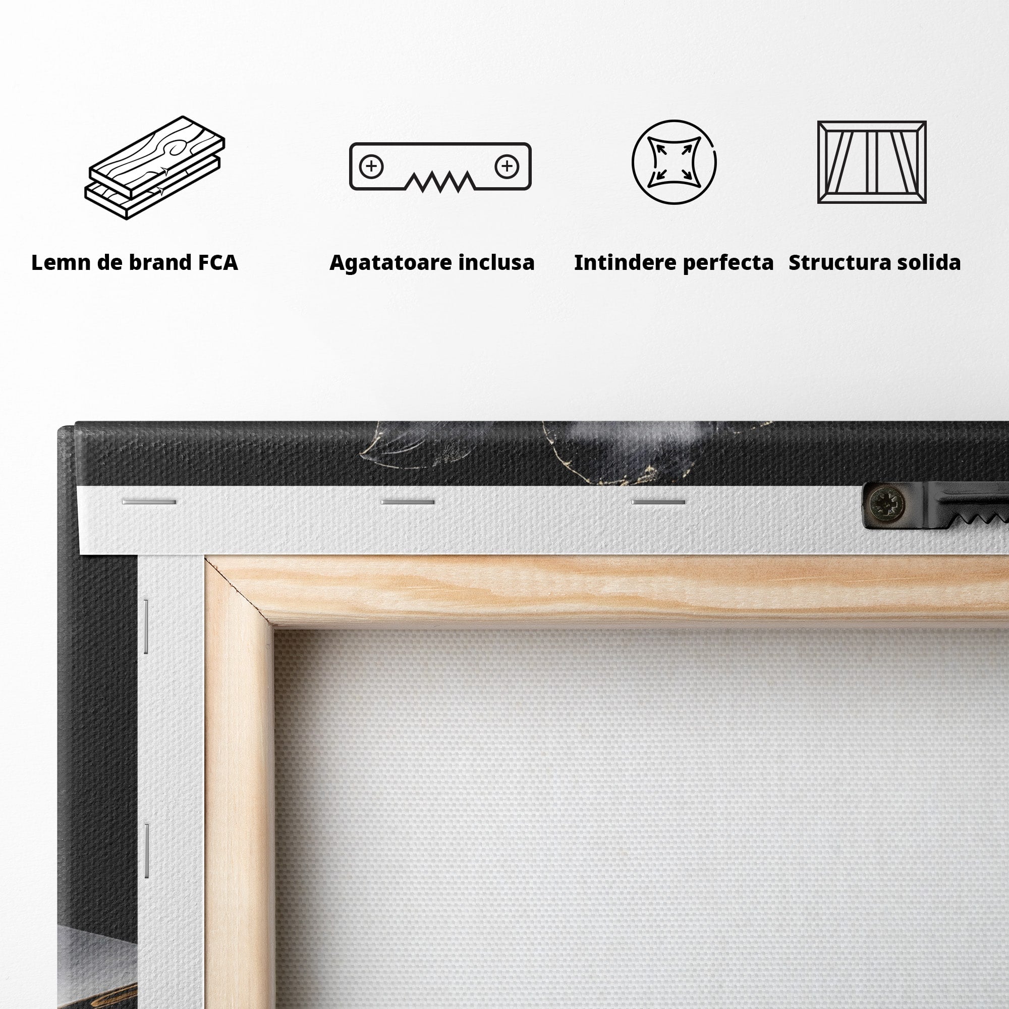 Tablou Canvas Premium LuxCanva® A1808, Floare Metalica Eleganta, Floare, Metalica, Eleganta, Decor, Birou, Dormitor, Culori Vibrante