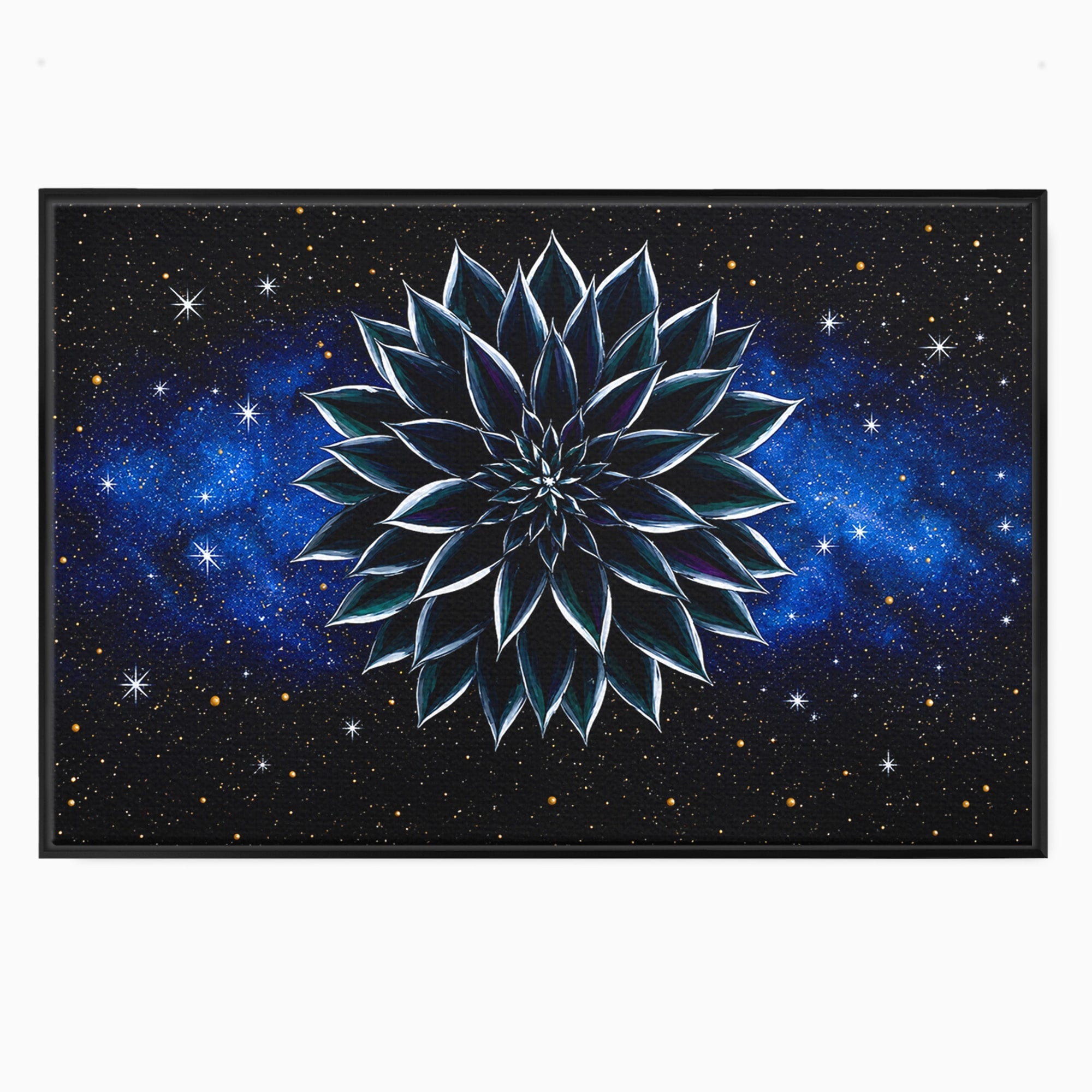 Tablou Canvas Premium LuxCanva® A1815, Floare Galactica, Floare, Univers, Abstract, Spatiu, Mister, Dormitor, Culori Vibrante