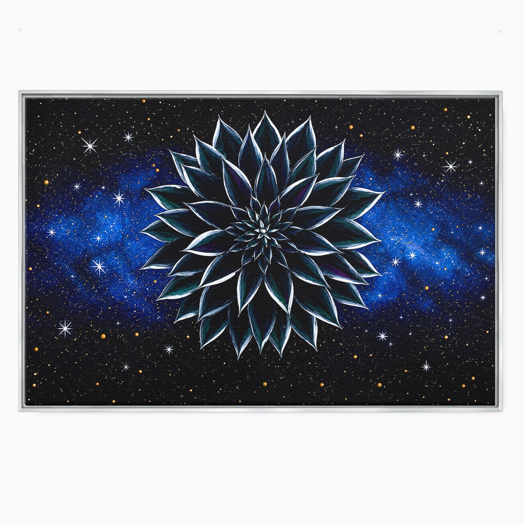 Tablou Canvas Premium LuxCanva® A1815, Floare Galactica, Floare, Univers, Abstract, Spatiu, Mister, Dormitor, Culori Vibrante