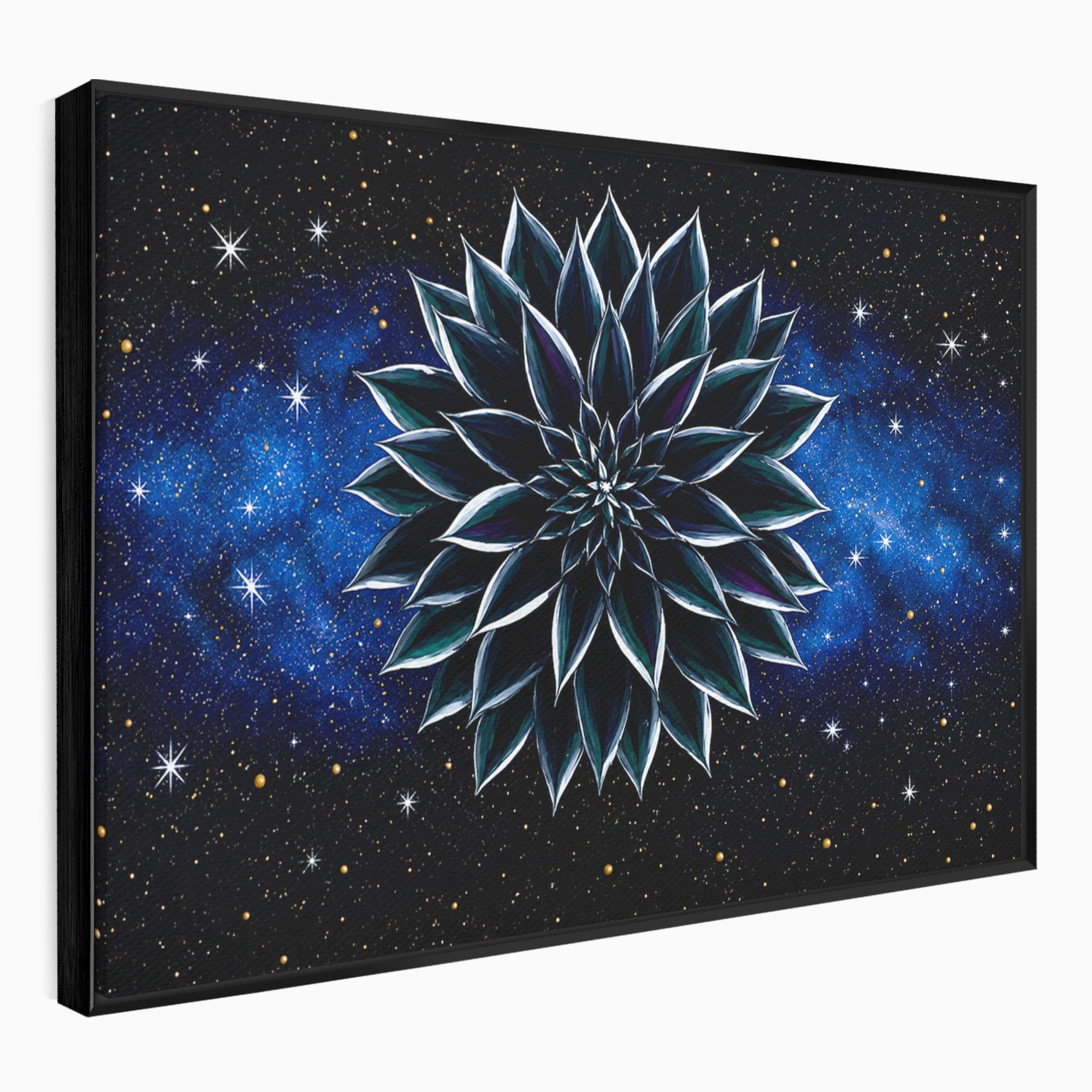 Tablou Canvas Premium LuxCanva® A1815, Floare Galactica, Floare, Univers, Abstract, Spatiu, Mister, Dormitor, Culori Vibrante
