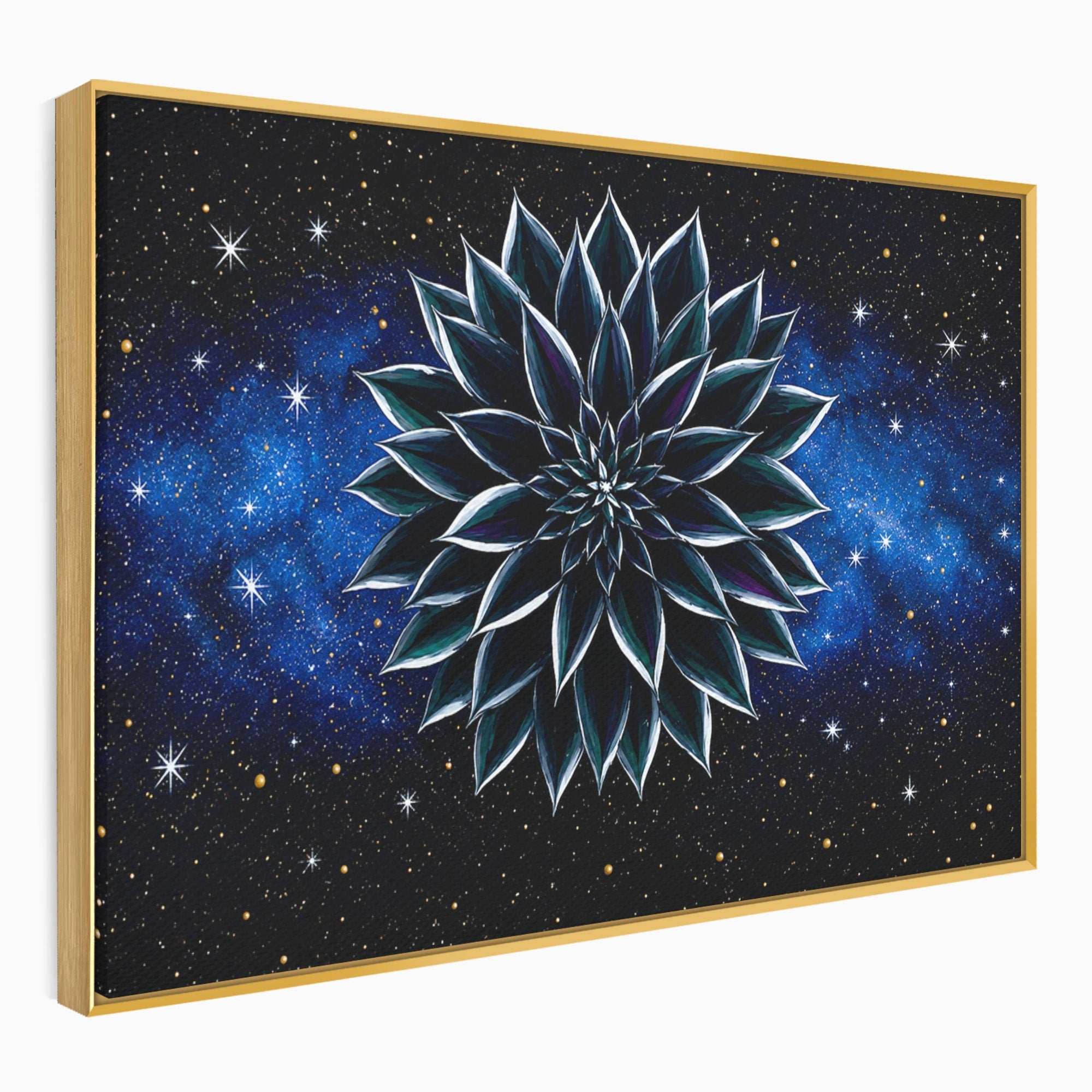Tablou Canvas Premium LuxCanva® A1815, Floare Galactica, Floare, Univers, Abstract, Spatiu, Mister, Dormitor, Culori Vibrante