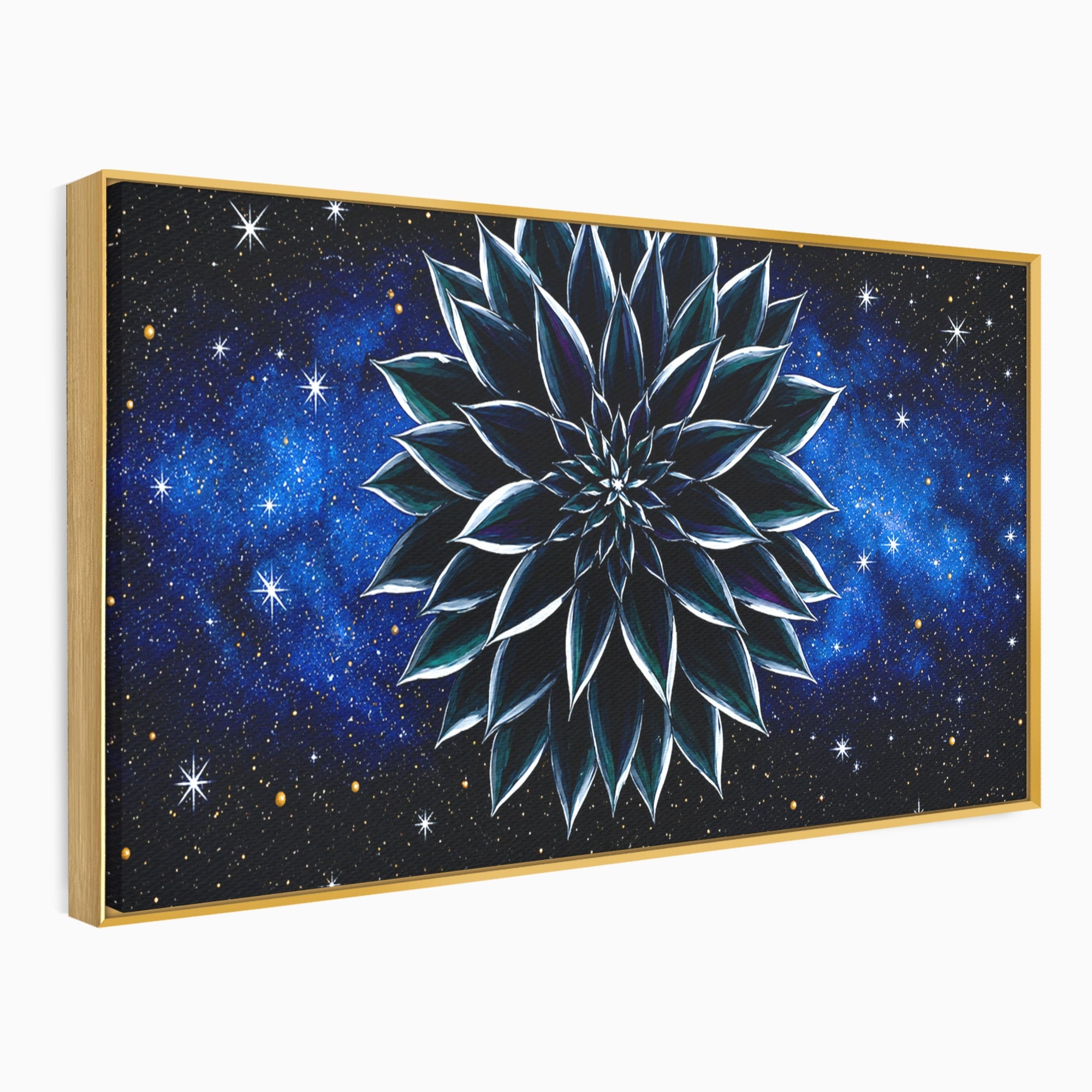 Tablou Canvas Premium LuxCanva® A1815, Floare Galactica, Floare, Univers, Abstract, Spatiu, Mister, Dormitor, Culori Vibrante