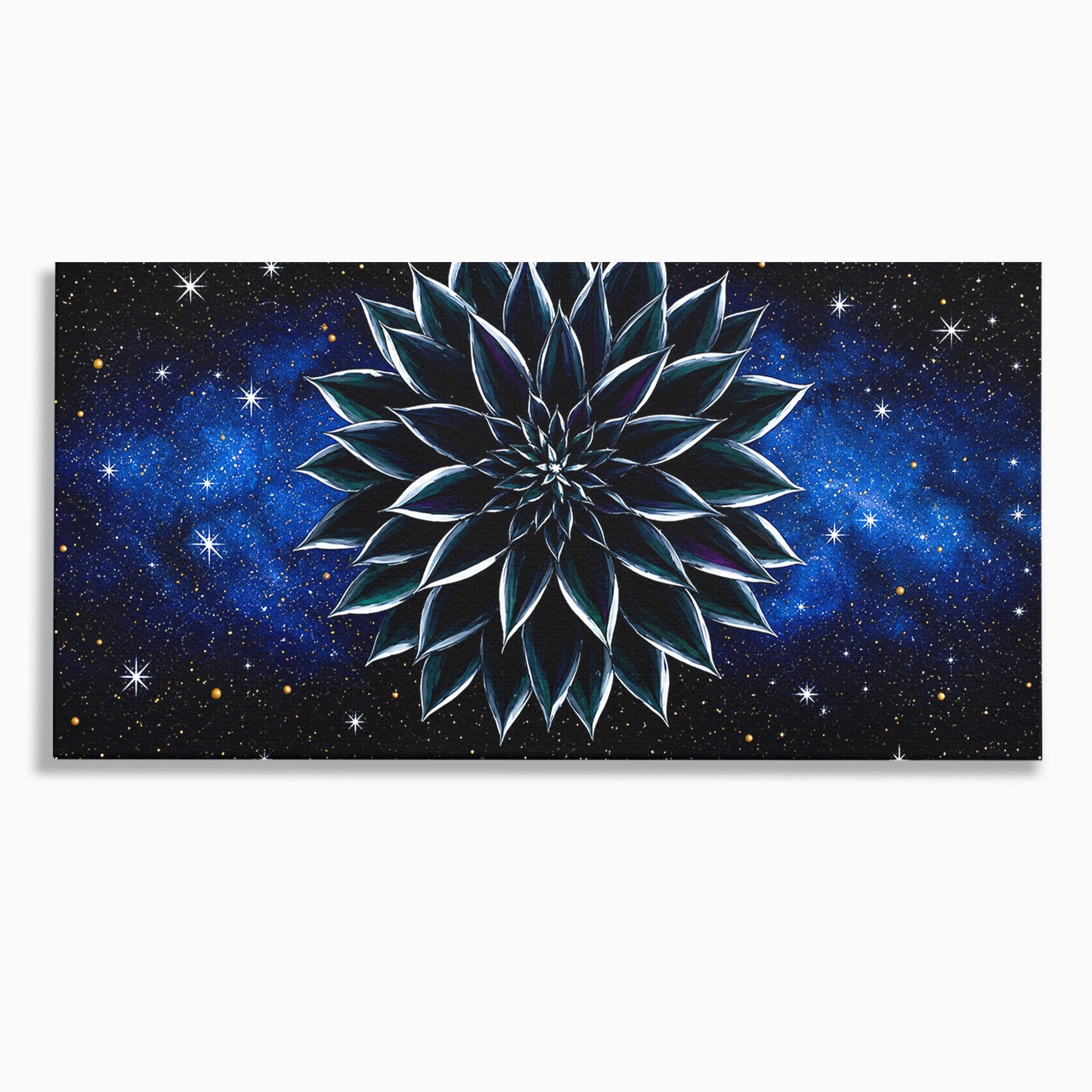 Tablou Canvas Premium LuxCanva® A1815, Floare Galactica, Floare, Univers, Abstract, Spatiu, Mister, Dormitor, Culori Vibrante