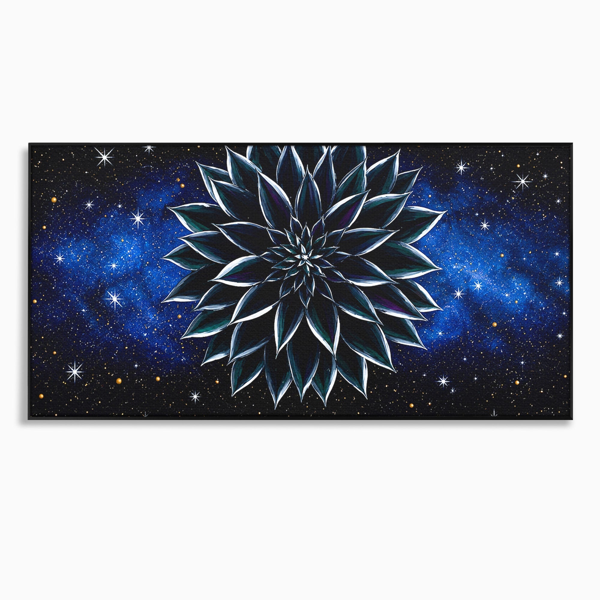 Tablou Canvas Premium LuxCanva® A1815, Floare Galactica, Floare, Univers, Abstract, Spatiu, Mister, Dormitor, Culori Vibrante