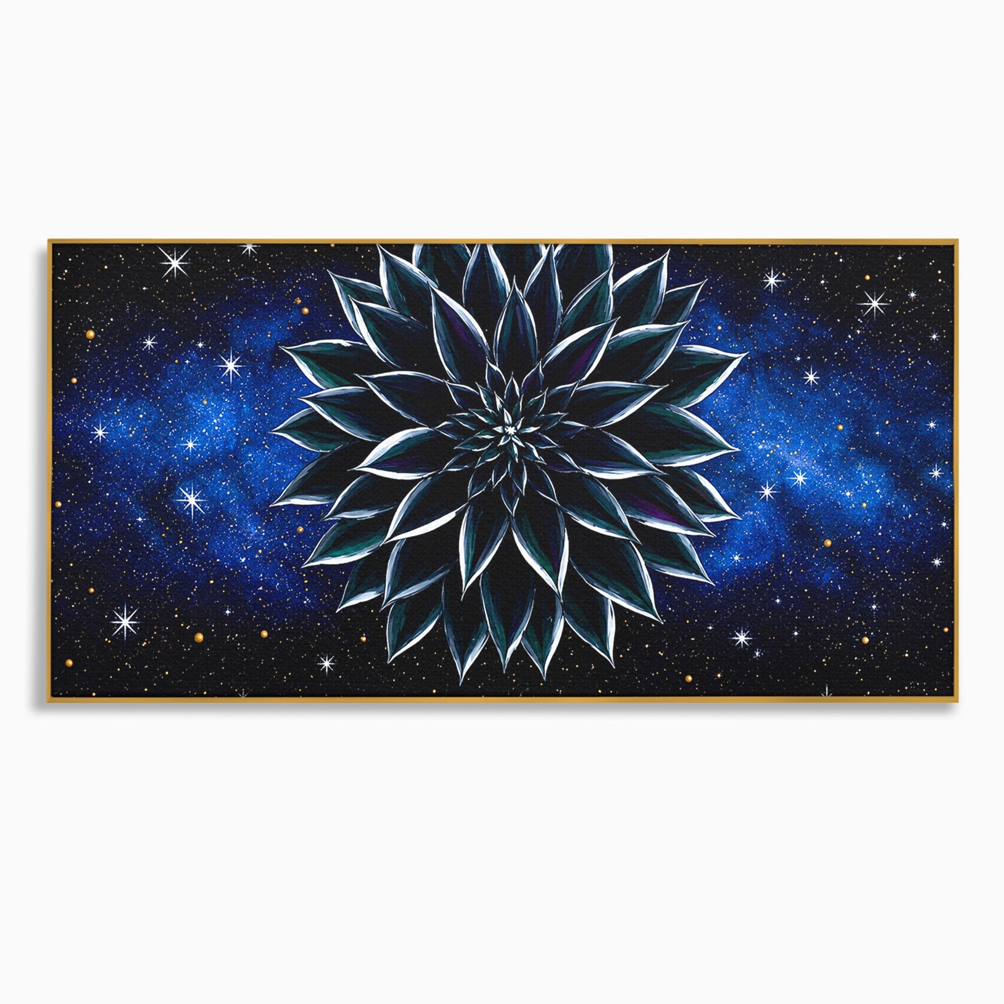 Tablou Canvas Premium LuxCanva® A1815, Floare Galactica, Floare, Univers, Abstract, Spatiu, Mister, Dormitor, Culori Vibrante