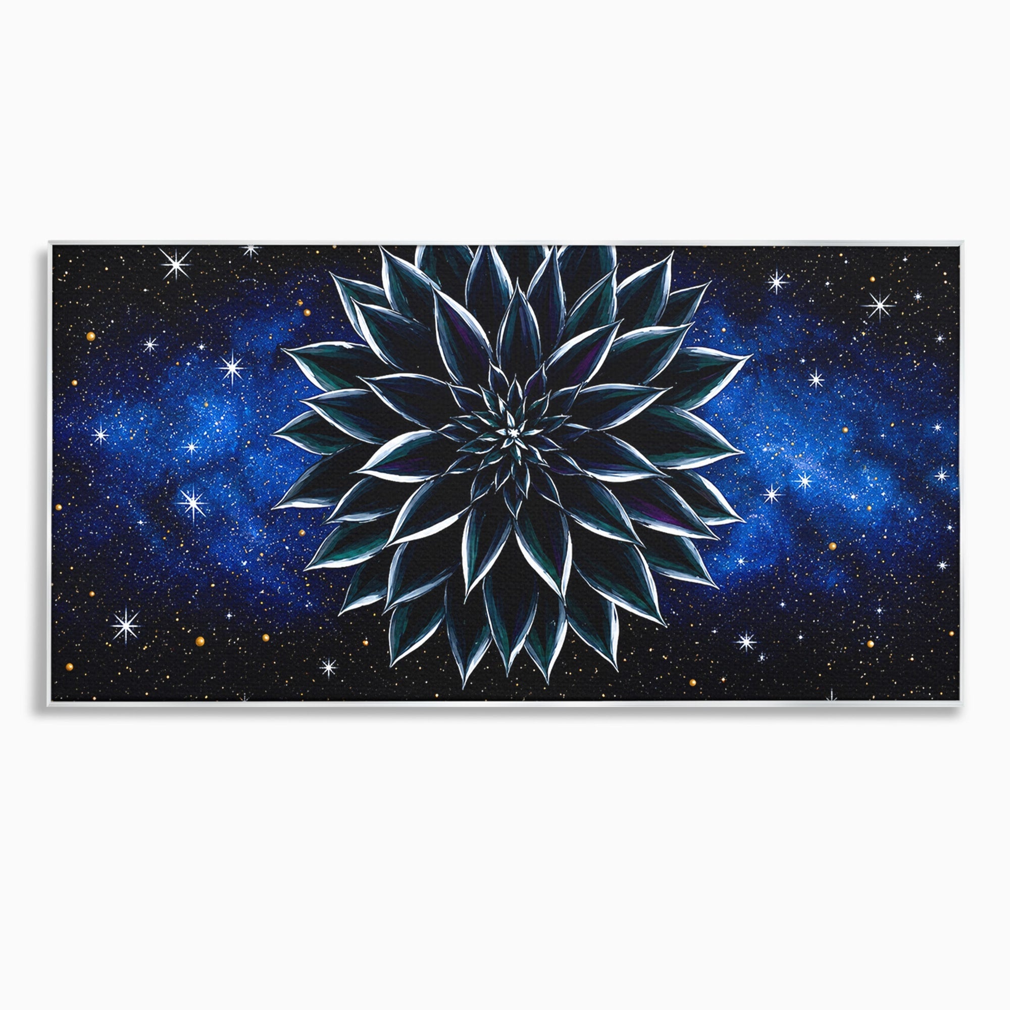 Tablou Canvas Premium LuxCanva® A1815, Floare Galactica, Floare, Univers, Abstract, Spatiu, Mister, Dormitor, Culori Vibrante