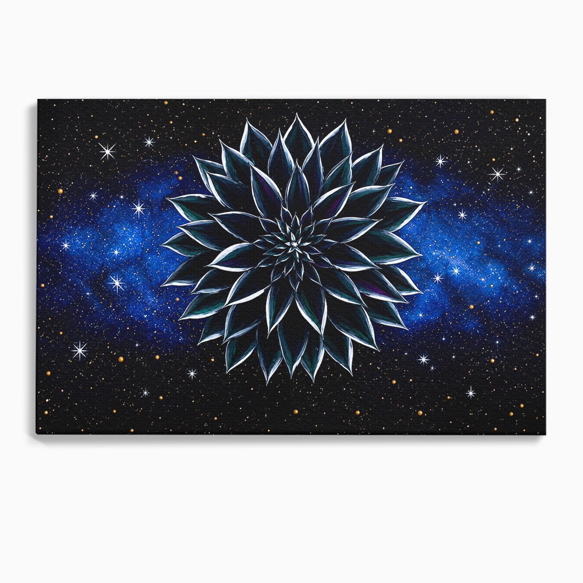 Tablou Canvas Premium LuxCanva® A1815, Floare Galactica, Floare, Univers, Abstract, Spatiu, Mister, Dormitor, Culori Vibrante