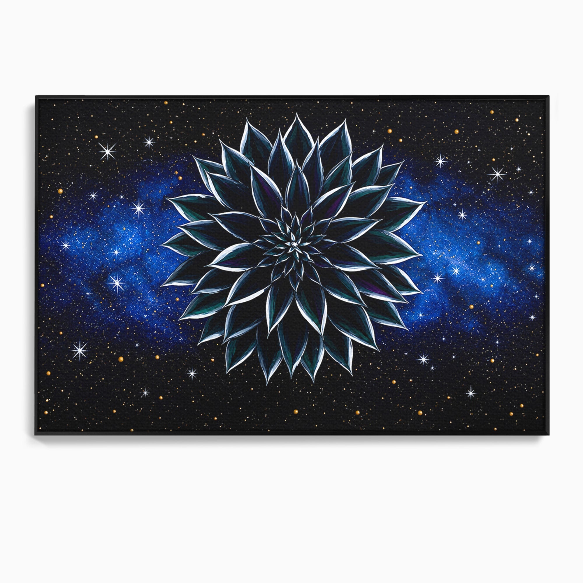 Tablou Canvas Premium LuxCanva® A1815, Floare Galactica, Floare, Univers, Abstract, Spatiu, Mister, Dormitor, Culori Vibrante