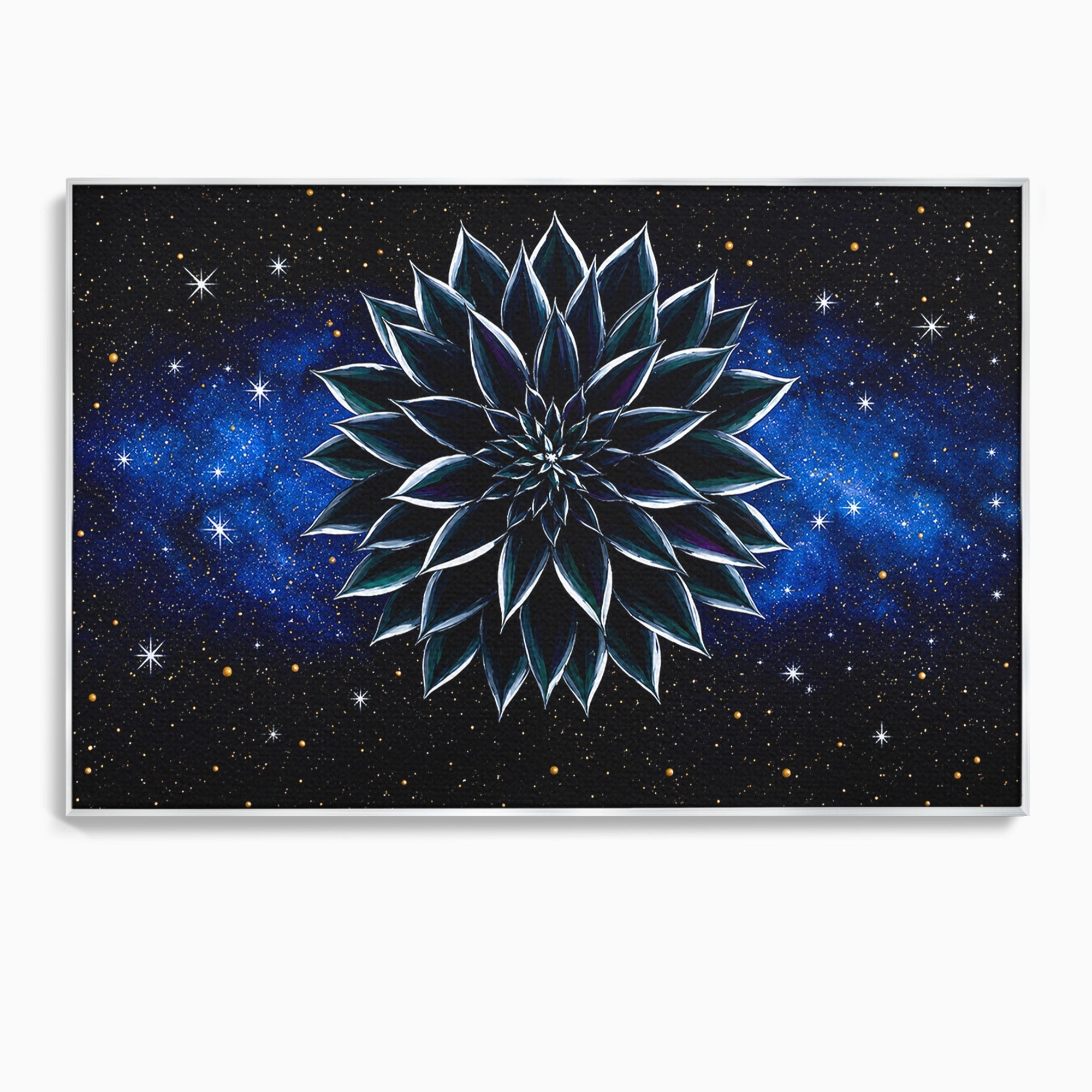 Tablou Canvas Premium LuxCanva® A1815, Floare Galactica, Floare, Univers, Abstract, Spatiu, Mister, Dormitor, Culori Vibrante