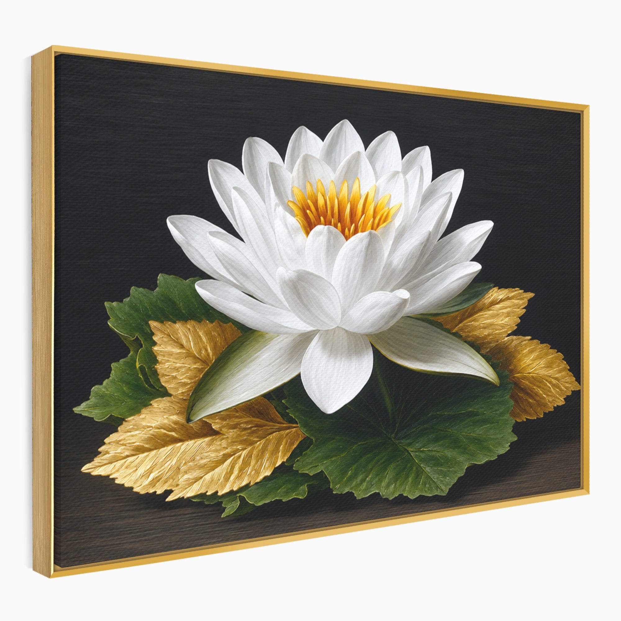 Tablou Canvas Premium LuxCanva® A1816, Splendoare Albă, Lotus, Elegant, Natura, Living, Dormitor, Culori Vibrante