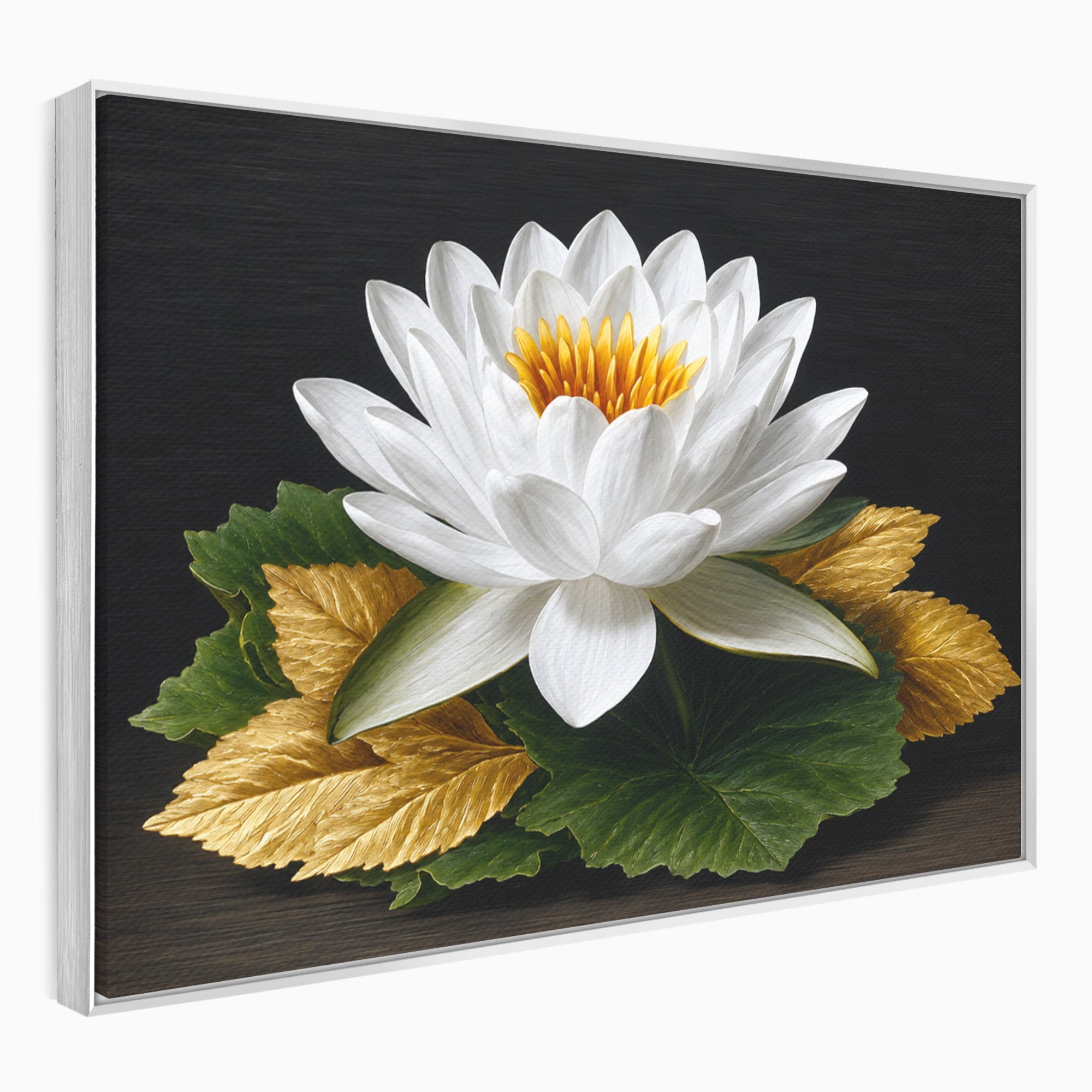 Tablou Canvas Premium LuxCanva® A1816, Splendoare Albă, Lotus, Elegant, Natura, Living, Dormitor, Culori Vibrante