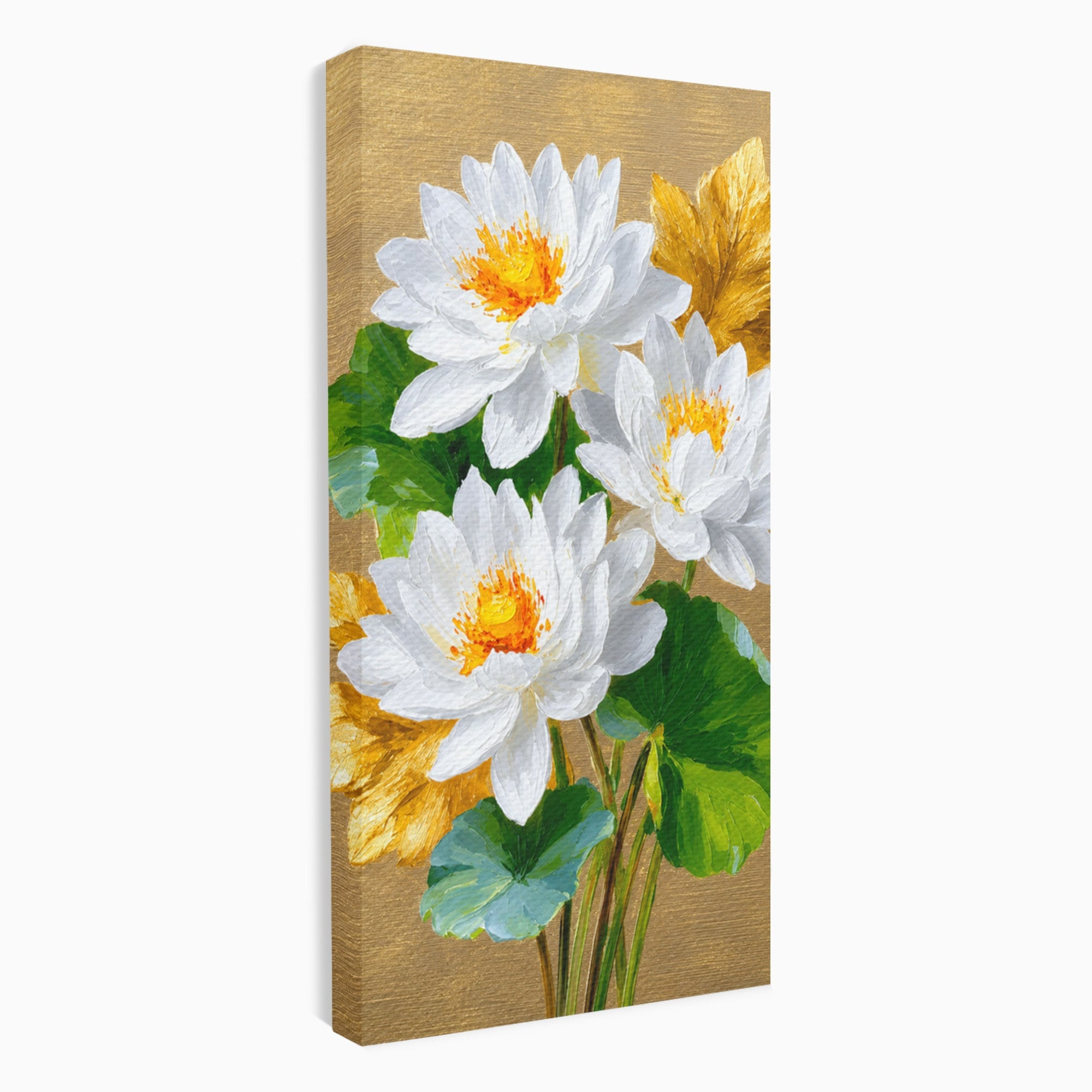Tablou Canvas Premium LuxCanva® A1817, Armonie Florală, Flori, Lotus, Natura, Living, Dormitor, Culori Vibrante