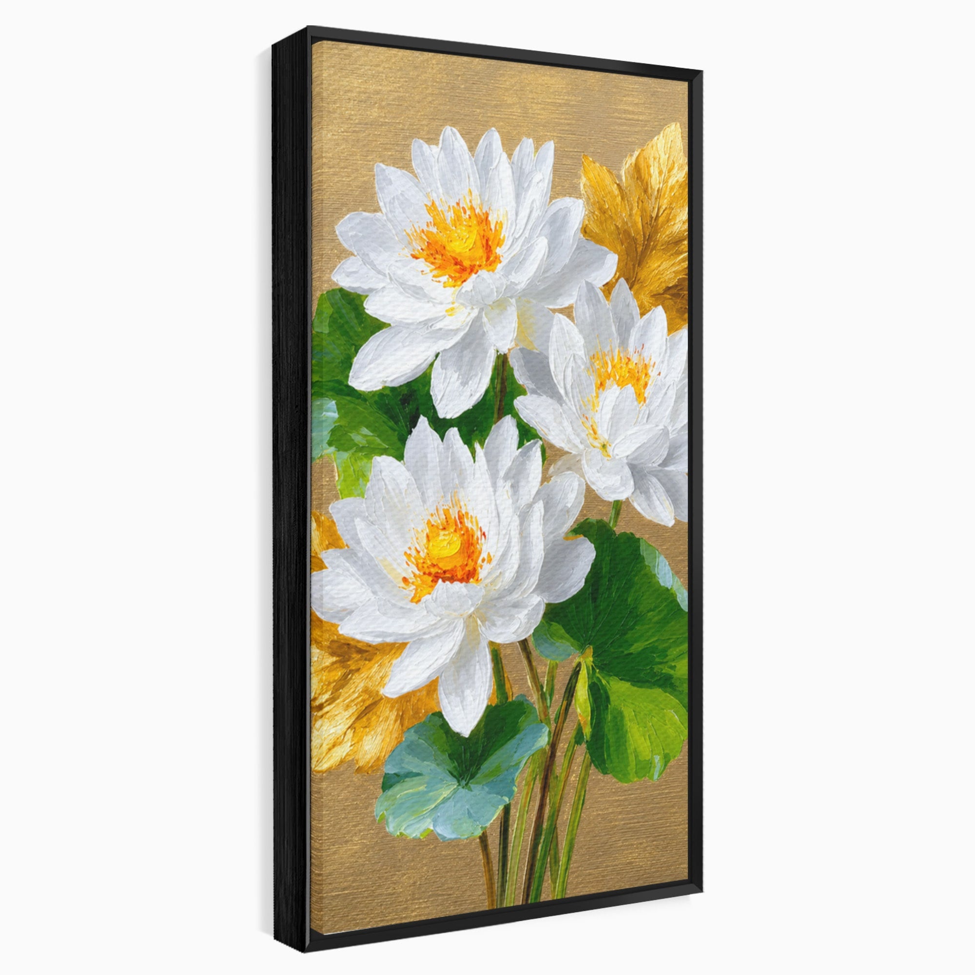 Tablou Canvas Premium LuxCanva® A1817, Armonie Florală, Flori, Lotus, Natura, Living, Dormitor, Culori Vibrante