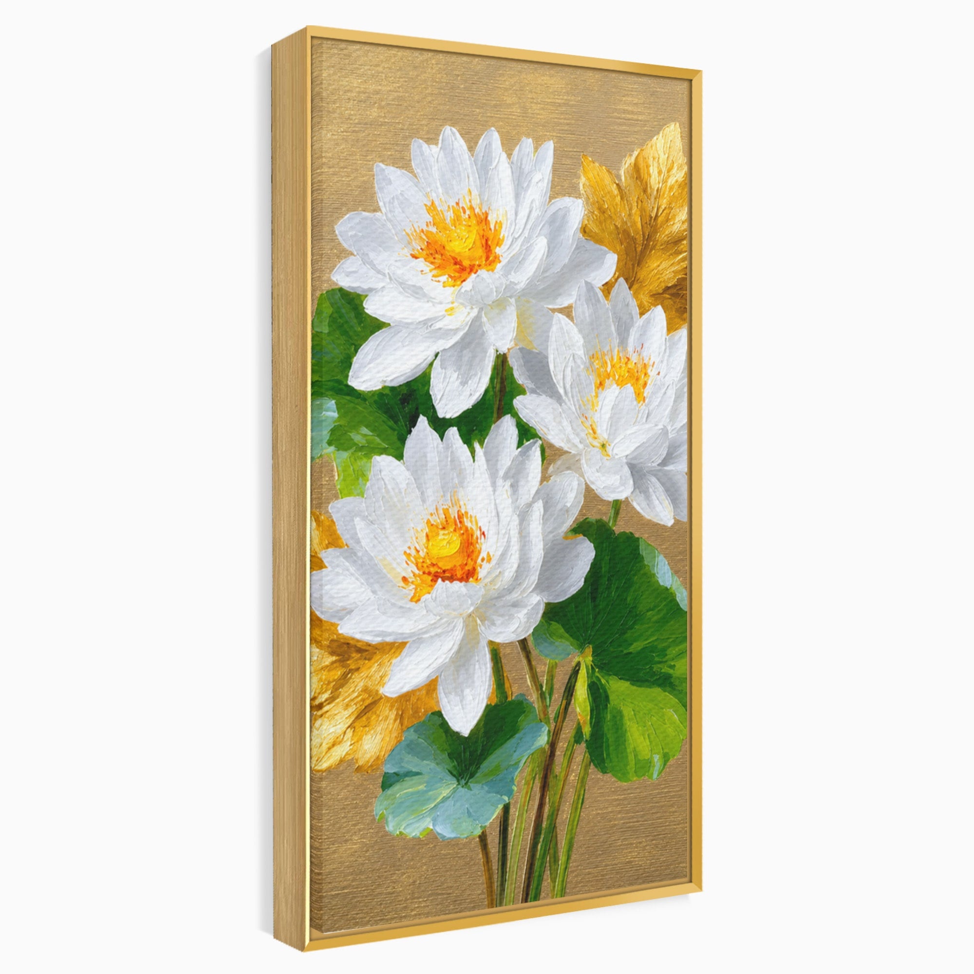 Tablou Canvas Premium LuxCanva® A1817, Armonie Florală, Flori, Lotus, Natura, Living, Dormitor, Culori Vibrante