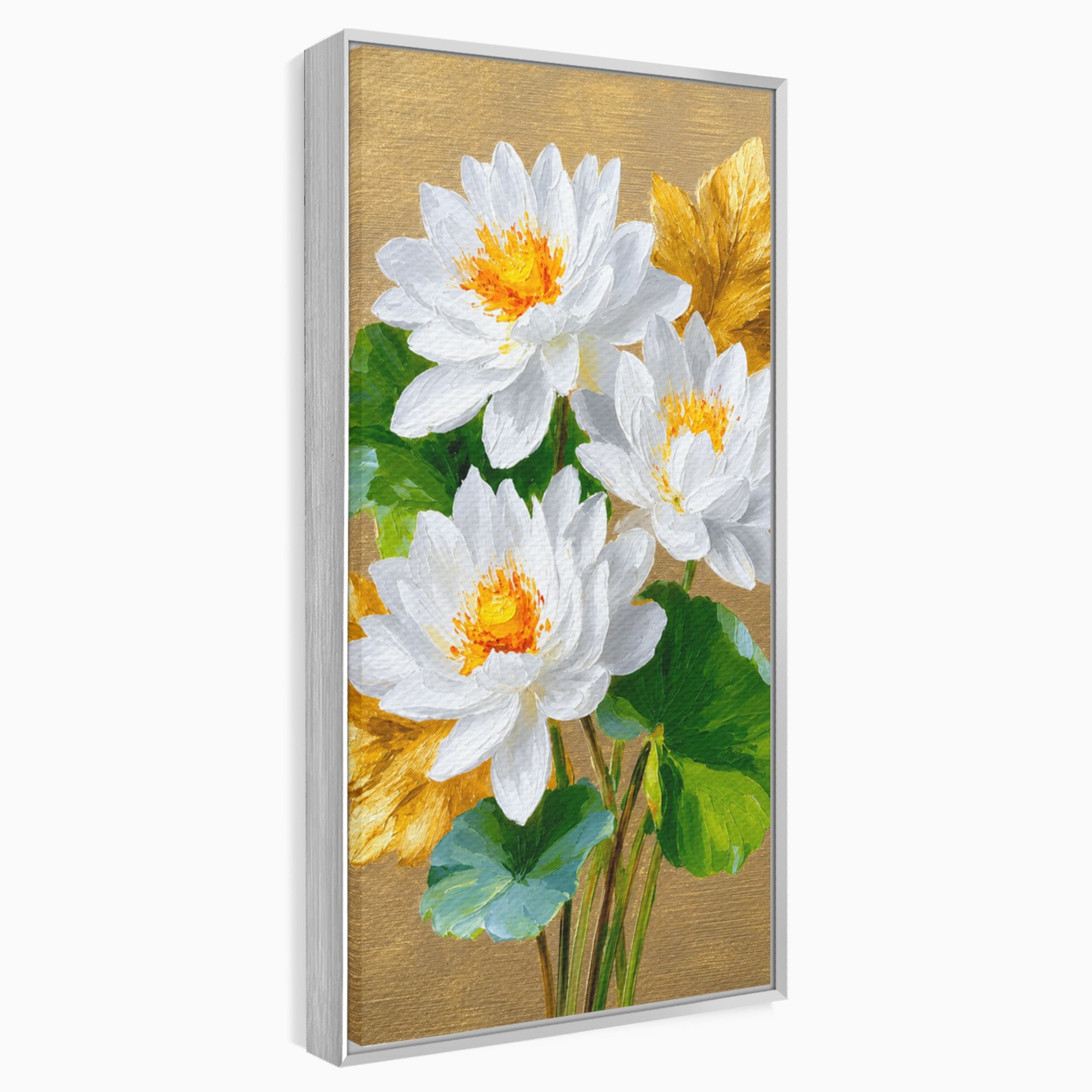 Tablou Canvas Premium LuxCanva® A1817, Armonie Florală, Flori, Lotus, Natura, Living, Dormitor, Culori Vibrante