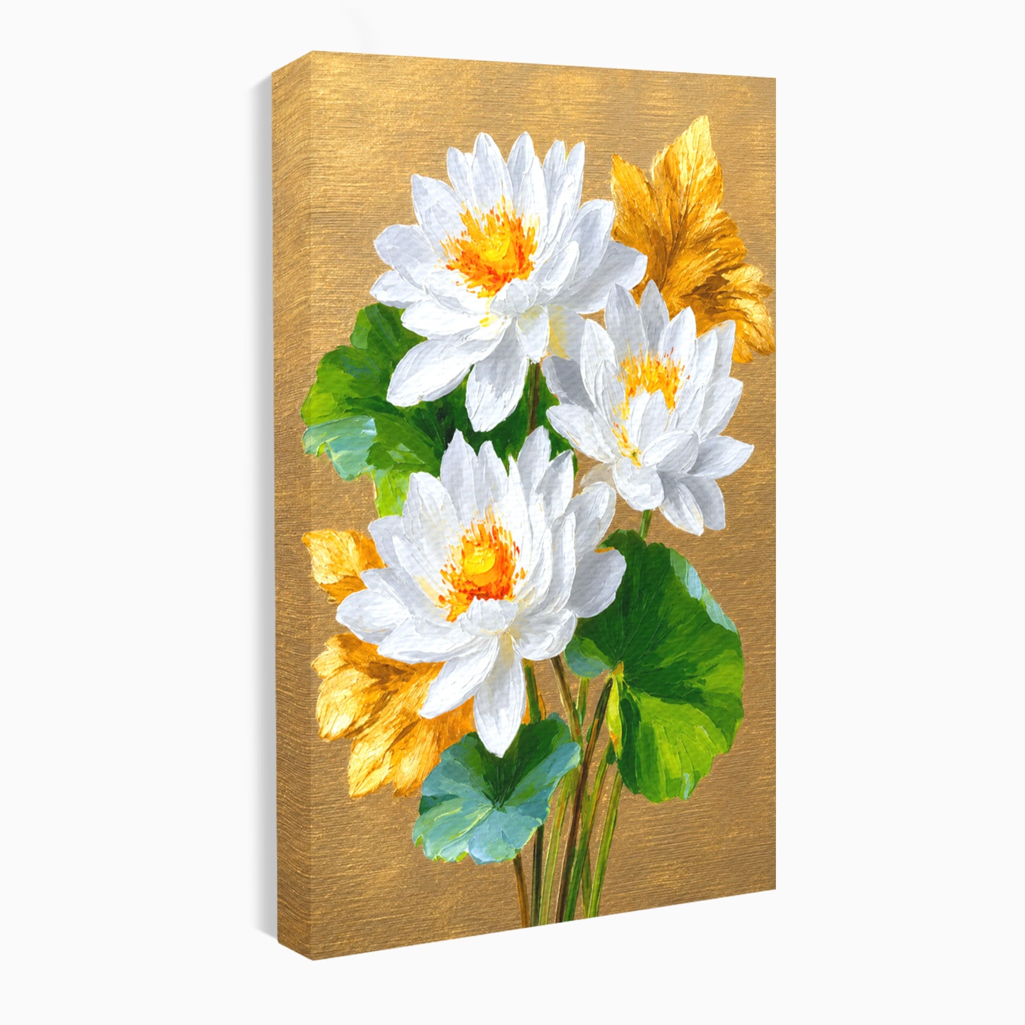 Tablou Canvas Premium LuxCanva® A1817, Armonie Florală, Flori, Lotus, Natura, Living, Dormitor, Culori Vibrante
