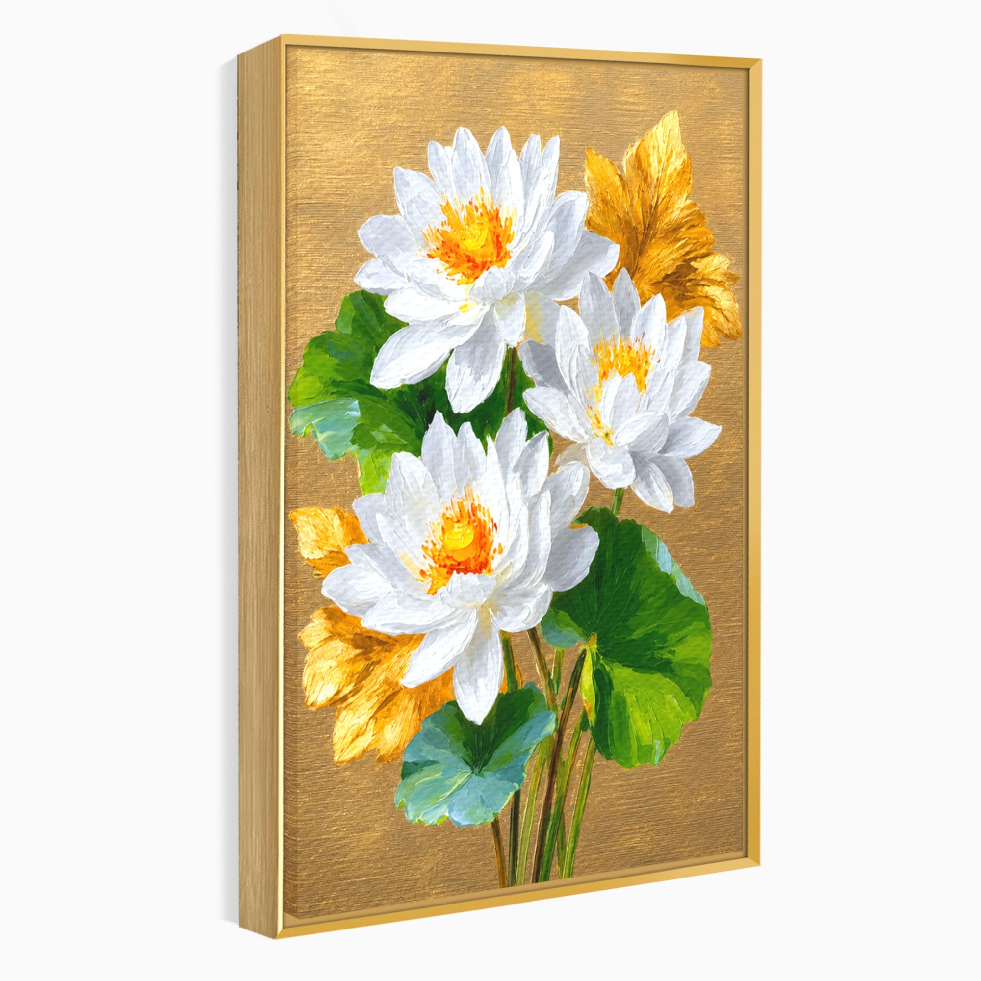Tablou Canvas Premium LuxCanva® A1817, Armonie Florală, Flori, Lotus, Natura, Living, Dormitor, Culori Vibrante