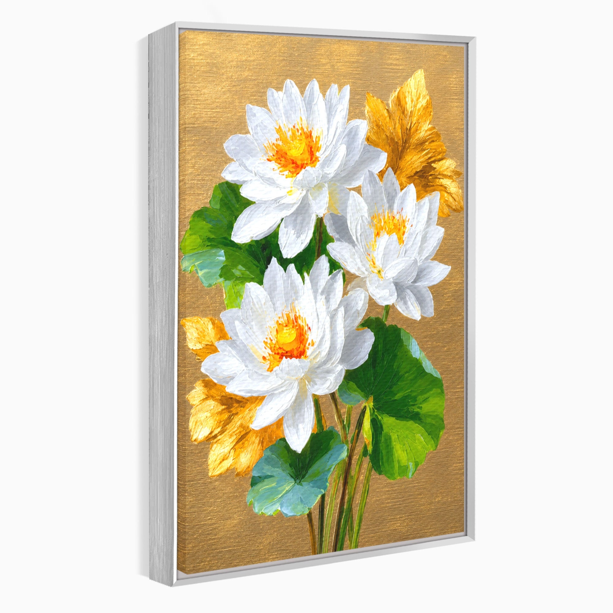 Tablou Canvas Premium LuxCanva® A1817, Armonie Florală, Flori, Lotus, Natura, Living, Dormitor, Culori Vibrante