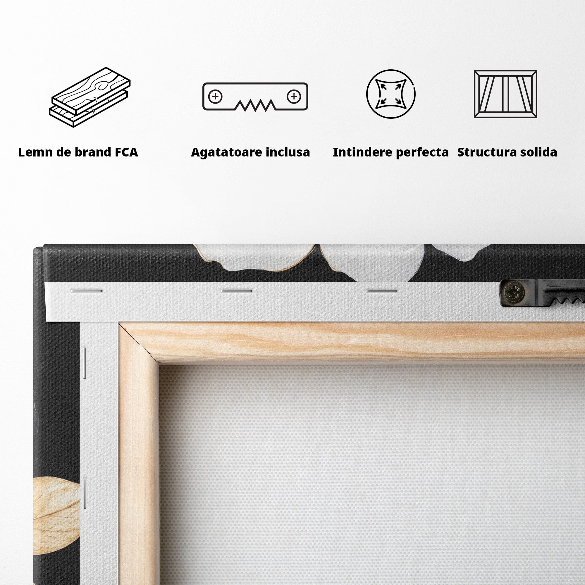Tablou Canvas Premium LuxCanva® A1819, Floare Eleganta, Floare, Eleganta, Living, Modern, Dormitor, Culori Vibrante