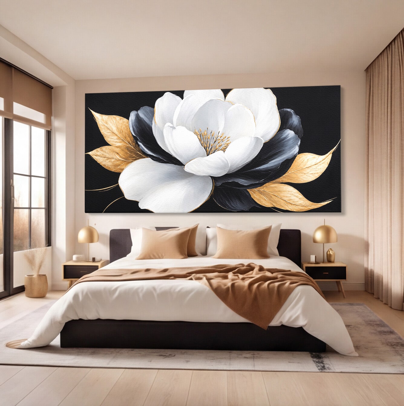 Tablou Canvas Premium LuxCanva® A1819, Floare Eleganta, Floare, Eleganta, Living, Modern, Dormitor, Culori Vibrante
