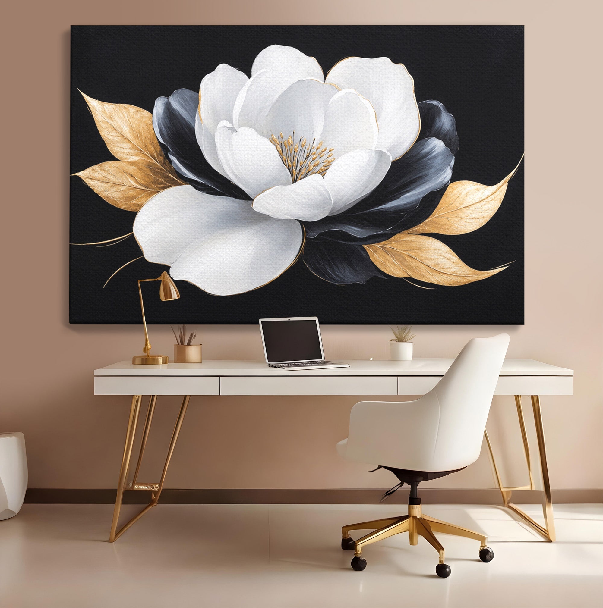Tablou Canvas Premium LuxCanva® A1819, Floare Eleganta, Floare, Eleganta, Living, Modern, Dormitor, Culori Vibrante