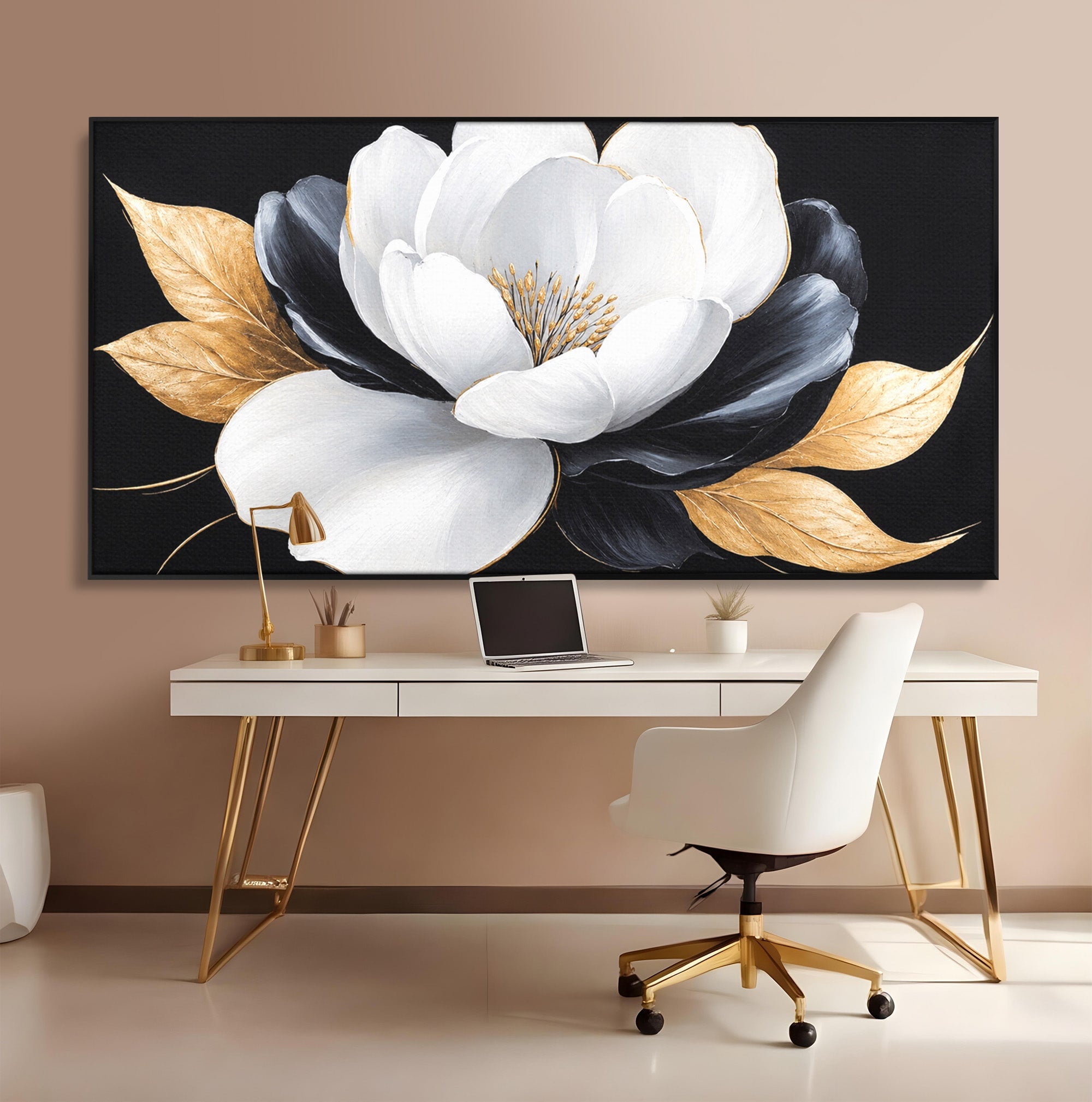 Tablou Canvas Premium LuxCanva® A1819, Floare Eleganta, Floare, Eleganta, Living, Modern, Dormitor, Culori Vibrante