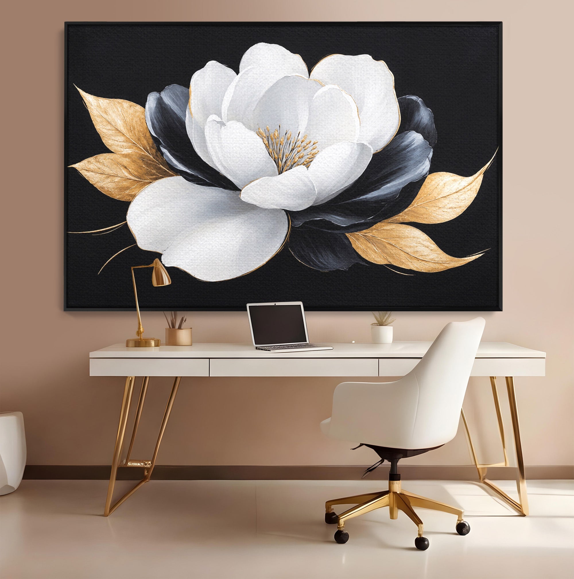 Tablou Canvas Premium LuxCanva® A1819, Floare Eleganta, Floare, Eleganta, Living, Modern, Dormitor, Culori Vibrante