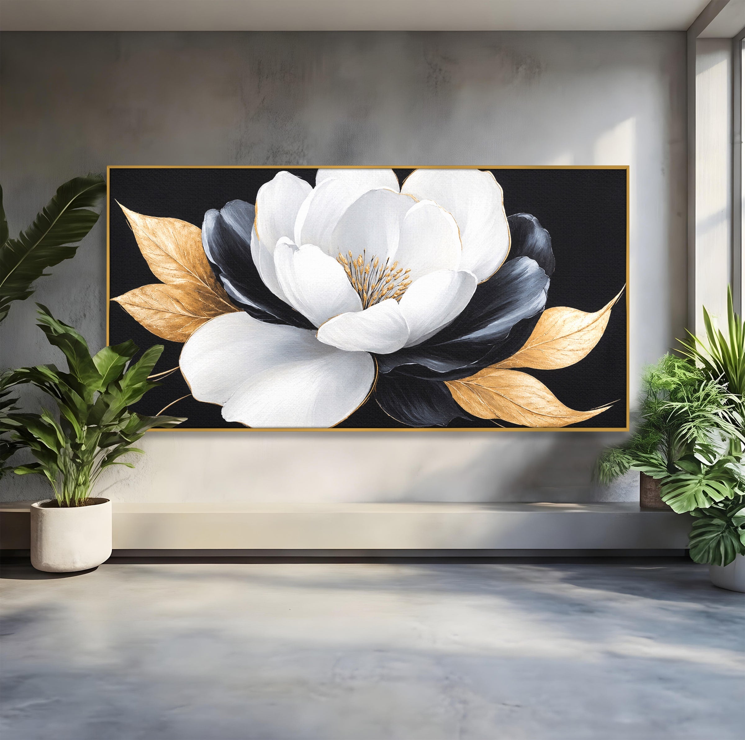 Tablou Canvas Premium LuxCanva® A1819, Floare Eleganta, Floare, Eleganta, Living, Modern, Dormitor, Culori Vibrante