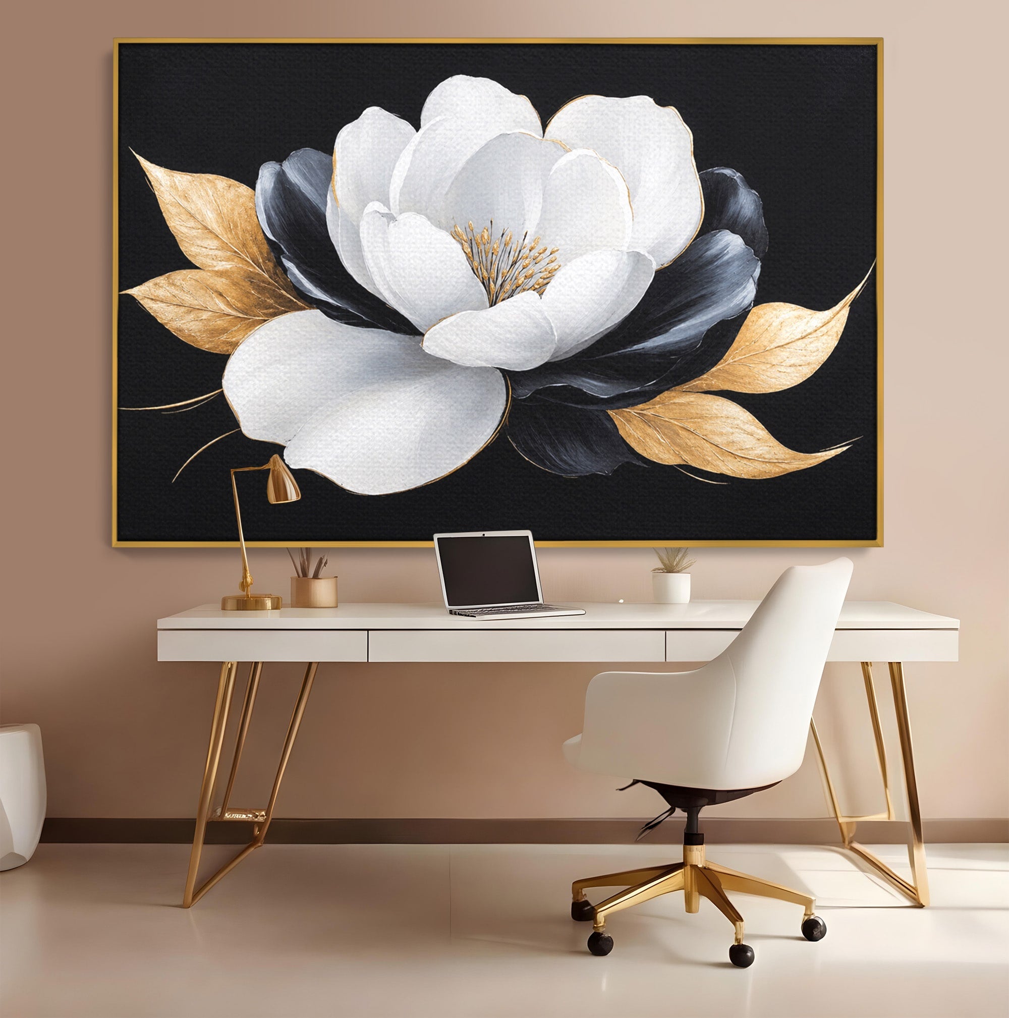 Tablou Canvas Premium LuxCanva® A1819, Floare Eleganta, Floare, Eleganta, Living, Modern, Dormitor, Culori Vibrante