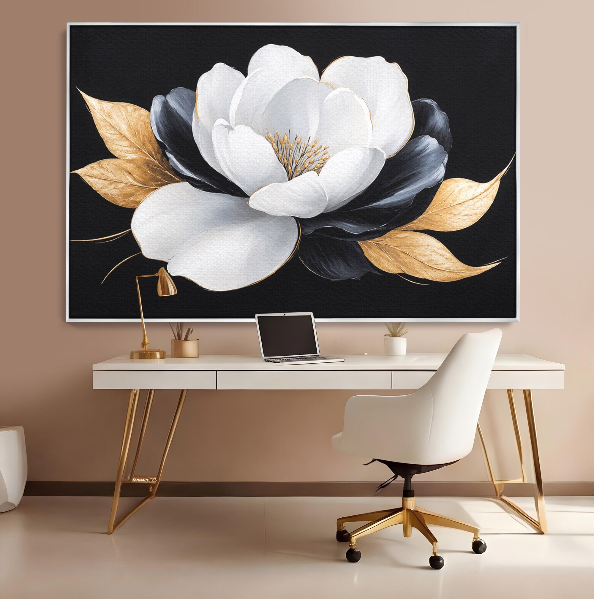 Tablou Canvas Premium LuxCanva® A1819, Floare Eleganta, Floare, Eleganta, Living, Modern, Dormitor, Culori Vibrante