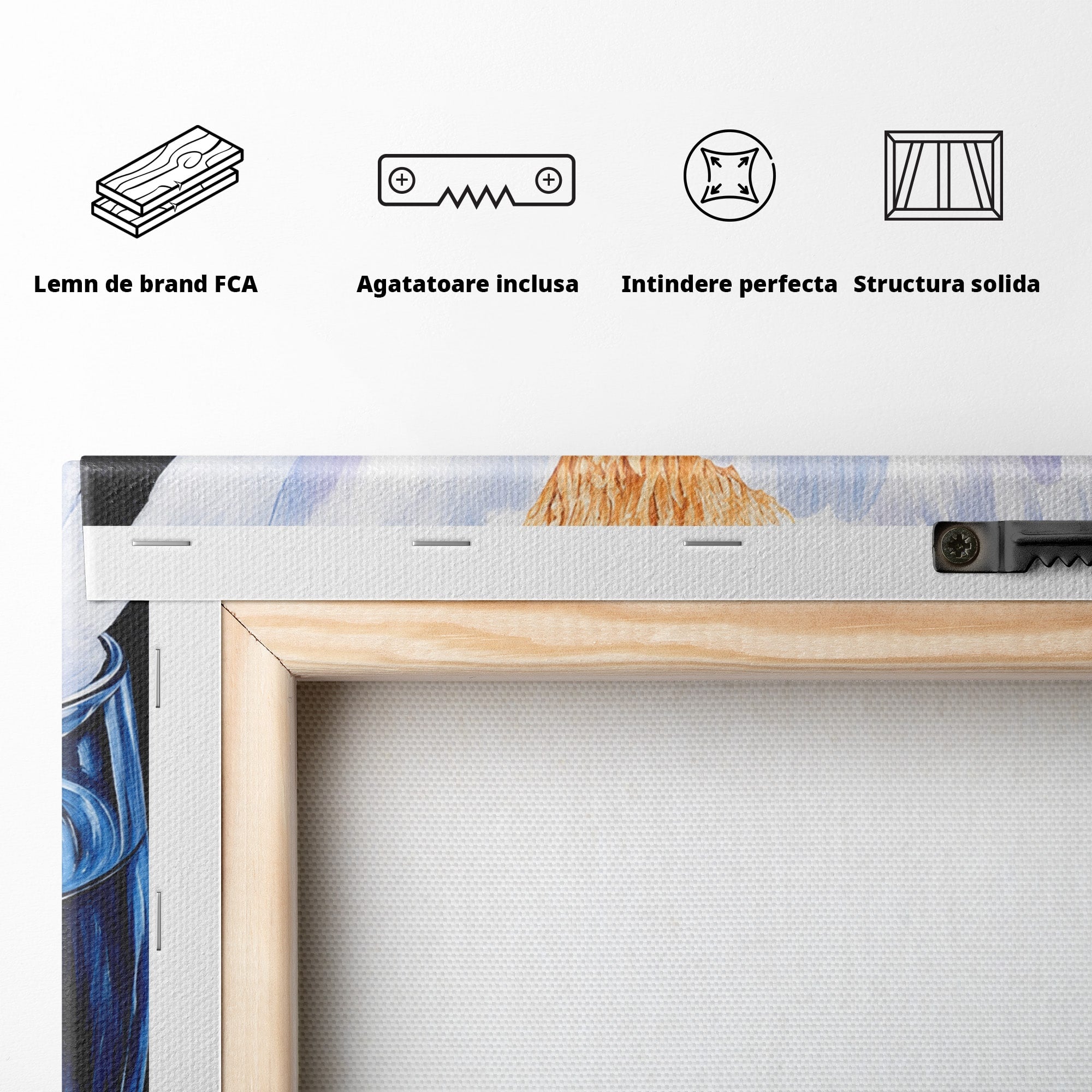 Tablou Canvas Premium LuxCanva® A1824, Bujor In Vaza, Bujor, Vaza, Floral, Living, Dormitor, Culori Vibrante