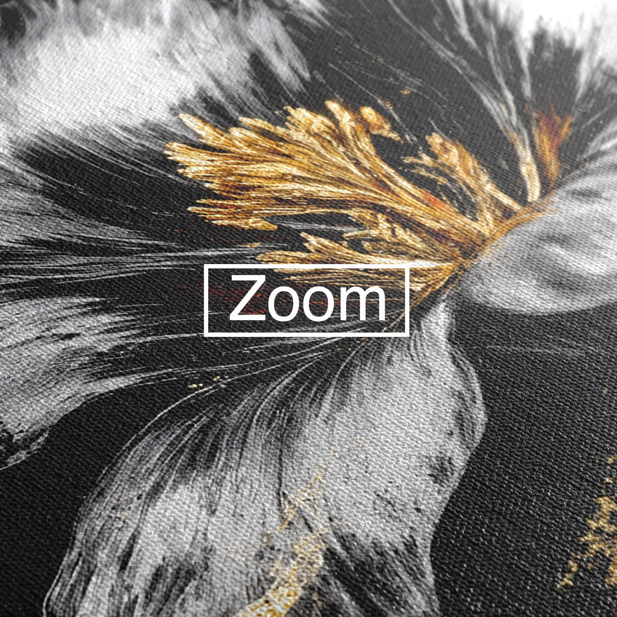 Tablou Canvas Premium LuxCanva® A1828, Eleganță de Argint, Floare, Eleganta, Abstract, Dormitor, Living, Culori Vibrante