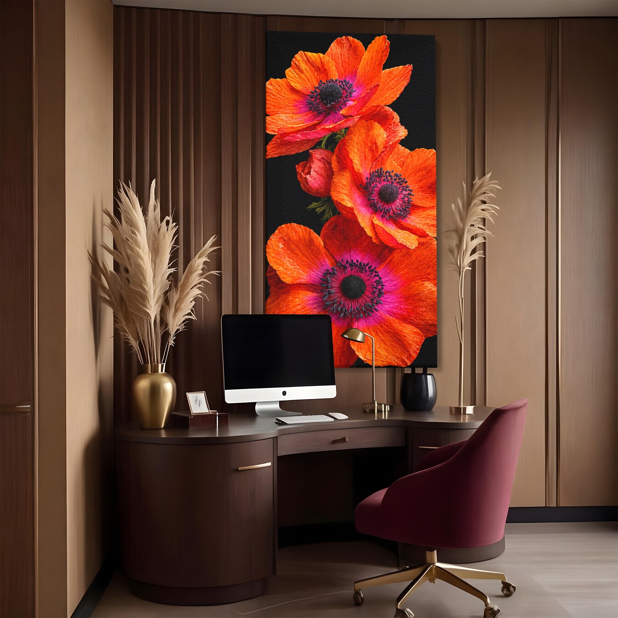 Tablou Canvas Premium LuxCanva® A1829, Maci Rosii, Maci, Flori, Natura, Vibrant, Dormitor, Culori Vibrante