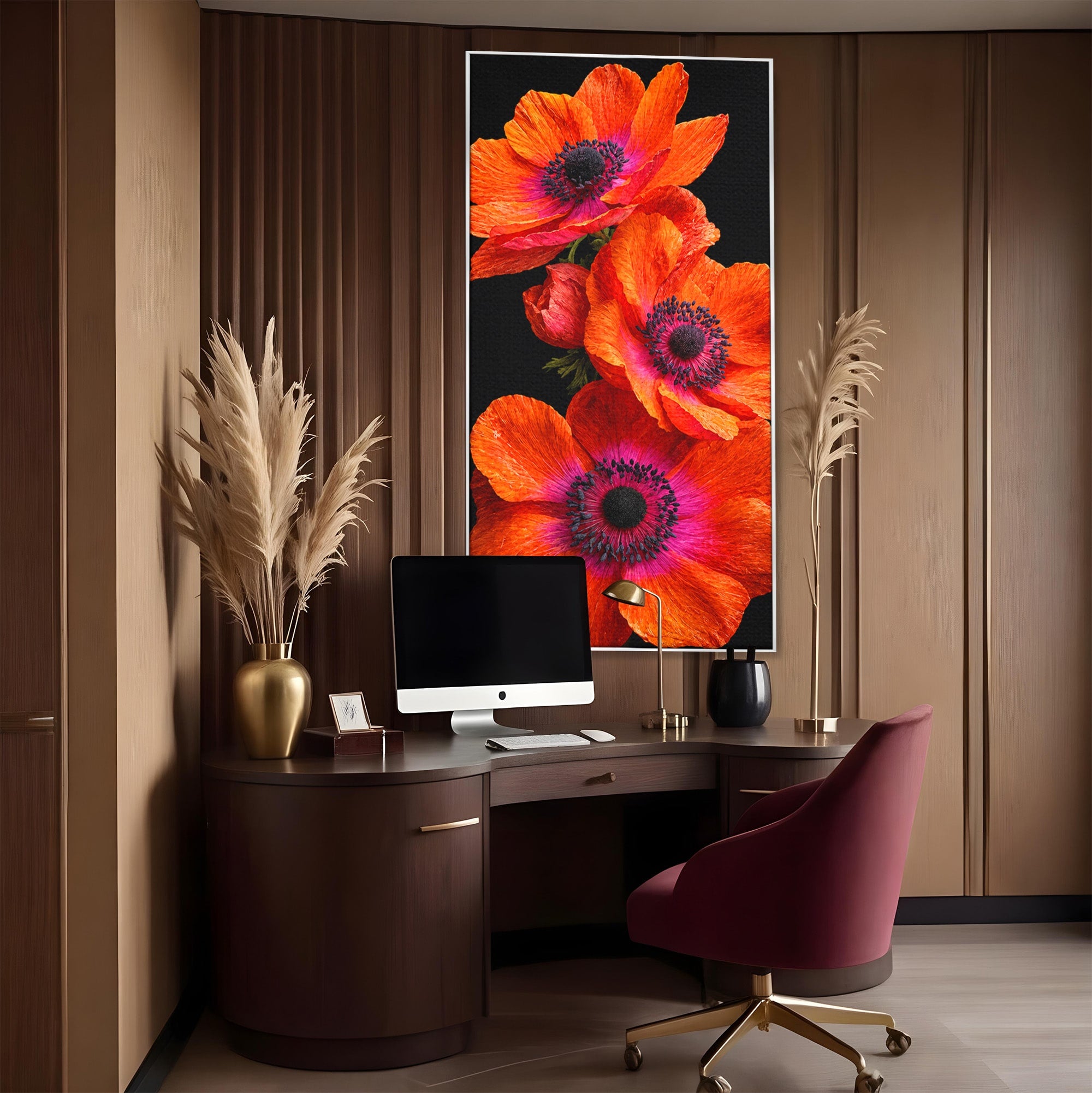 Tablou Canvas Premium LuxCanva® A1829, Maci Rosii, Maci, Flori, Natura, Vibrant, Dormitor, Culori Vibrante