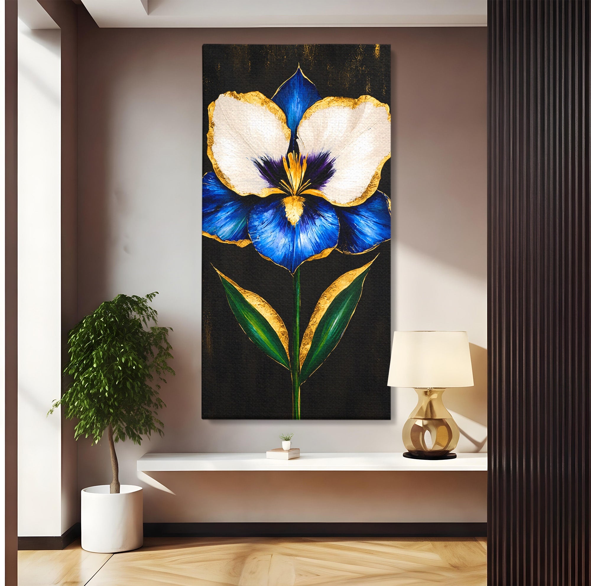 Tablou Canvas Premium LuxCanva® A1830, Iris Prețios, Floare, Natura, Eleganta, Living, Dormitor, Culori Vibrante