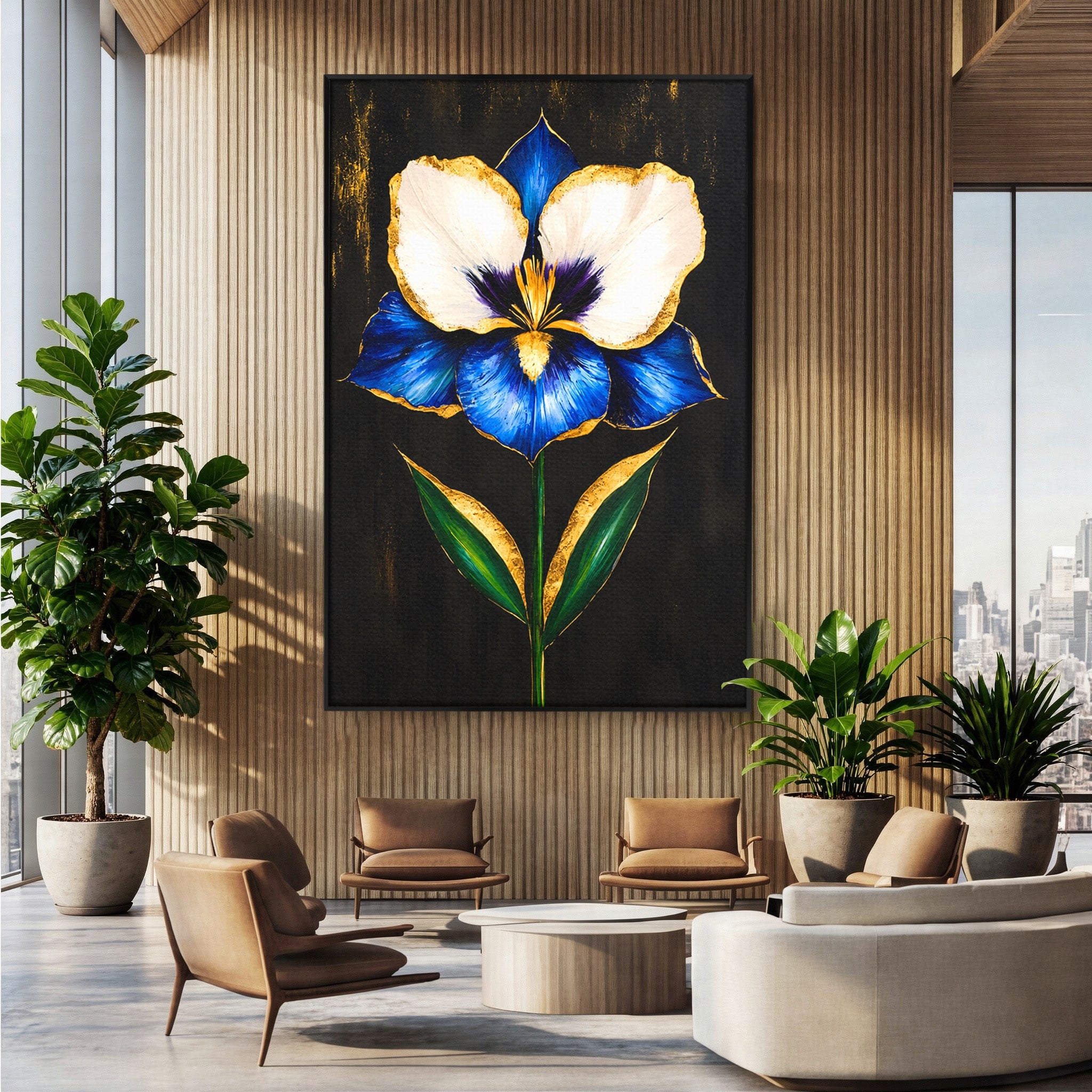 Tablou Canvas Premium LuxCanva® A1830, Iris Prețios, Floare, Natura, Eleganta, Living, Dormitor, Culori Vibrante