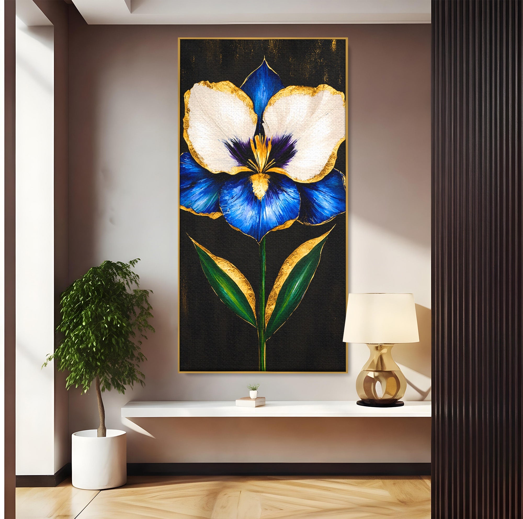 Tablou Canvas Premium LuxCanva® A1830, Iris Prețios, Floare, Natura, Eleganta, Living, Dormitor, Culori Vibrante