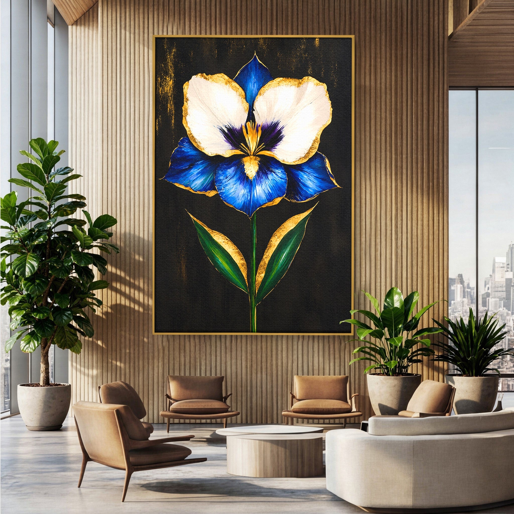 Tablou Canvas Premium LuxCanva® A1830, Iris Prețios, Floare, Natura, Eleganta, Living, Dormitor, Culori Vibrante