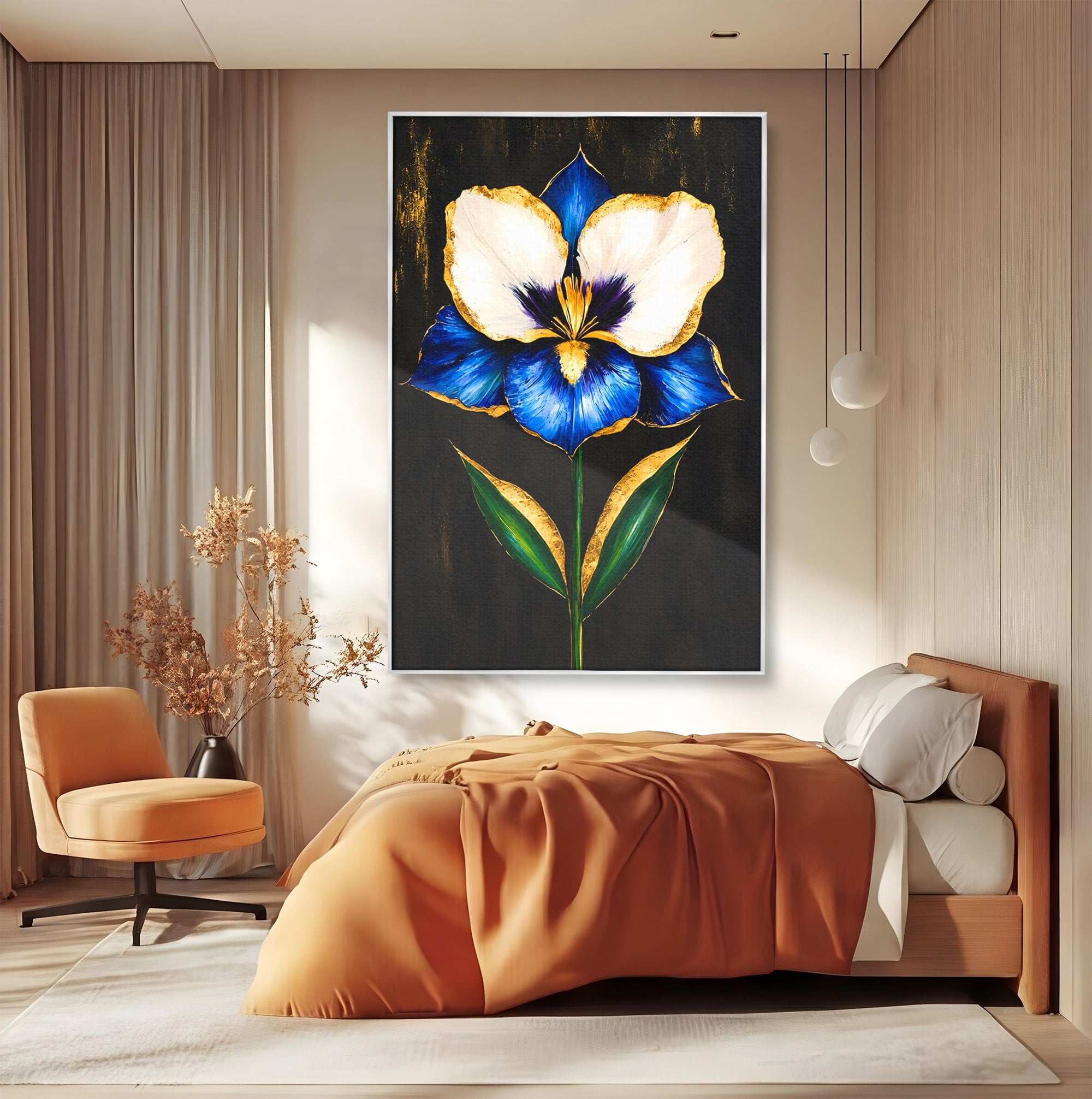 Tablou Canvas Premium LuxCanva® A1830, Iris Prețios, Floare, Natura, Eleganta, Living, Dormitor, Culori Vibrante