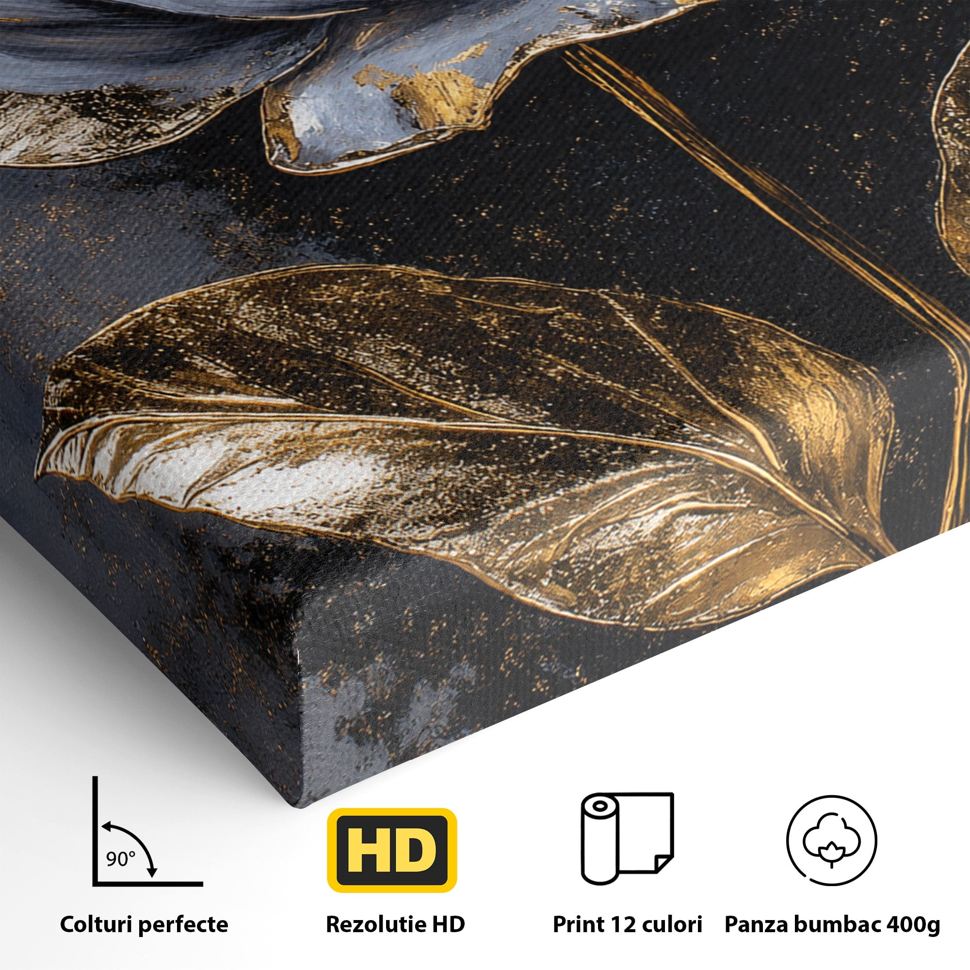 Tablou Canvas Premium LuxCanva® A1833, Noblețe în Floare, Floare, Natura, Elegant, Dormitor, Living, Culori Vibrante