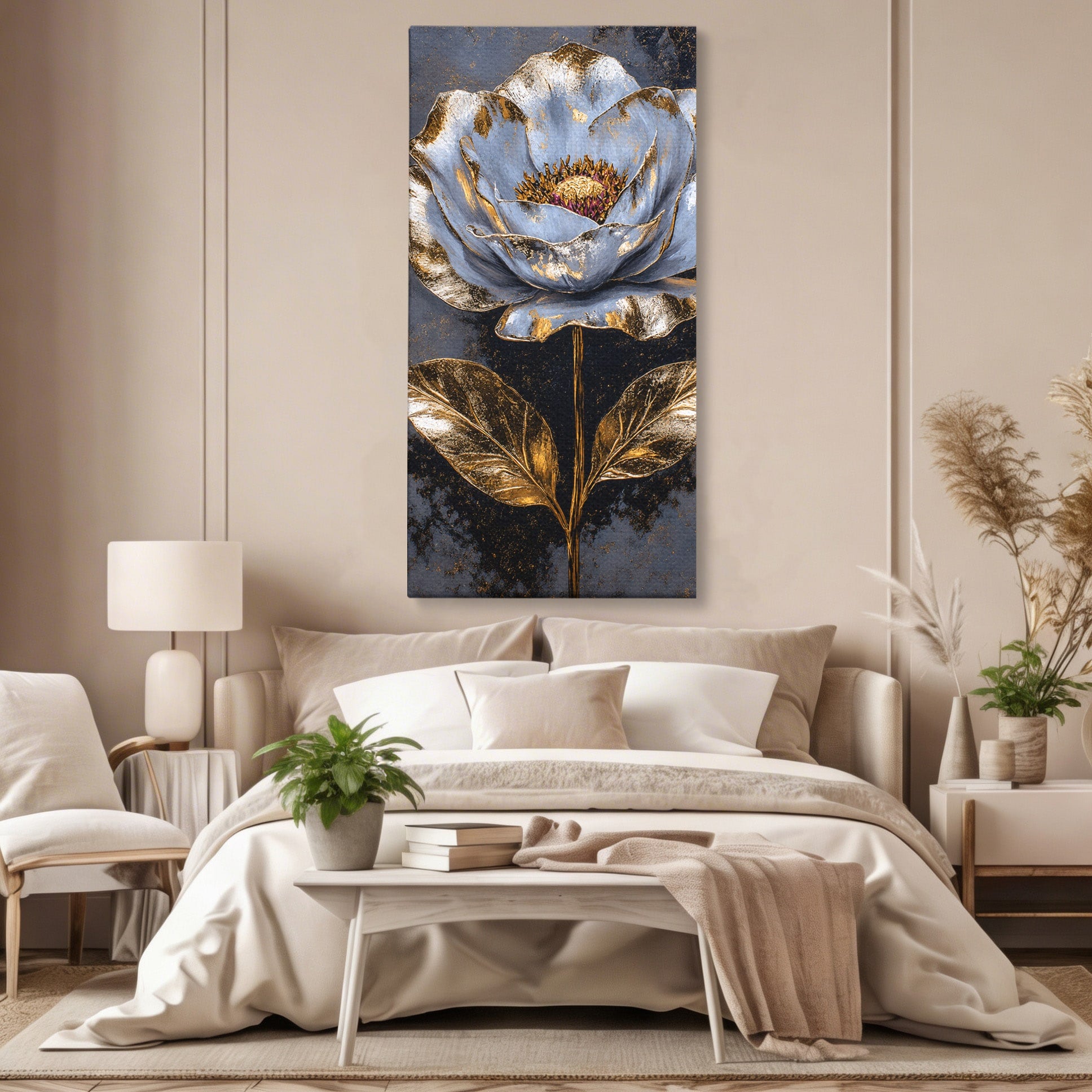 Tablou Canvas Premium LuxCanva® A1833, Noblețe în Floare, Floare, Natura, Elegant, Dormitor, Living, Culori Vibrante