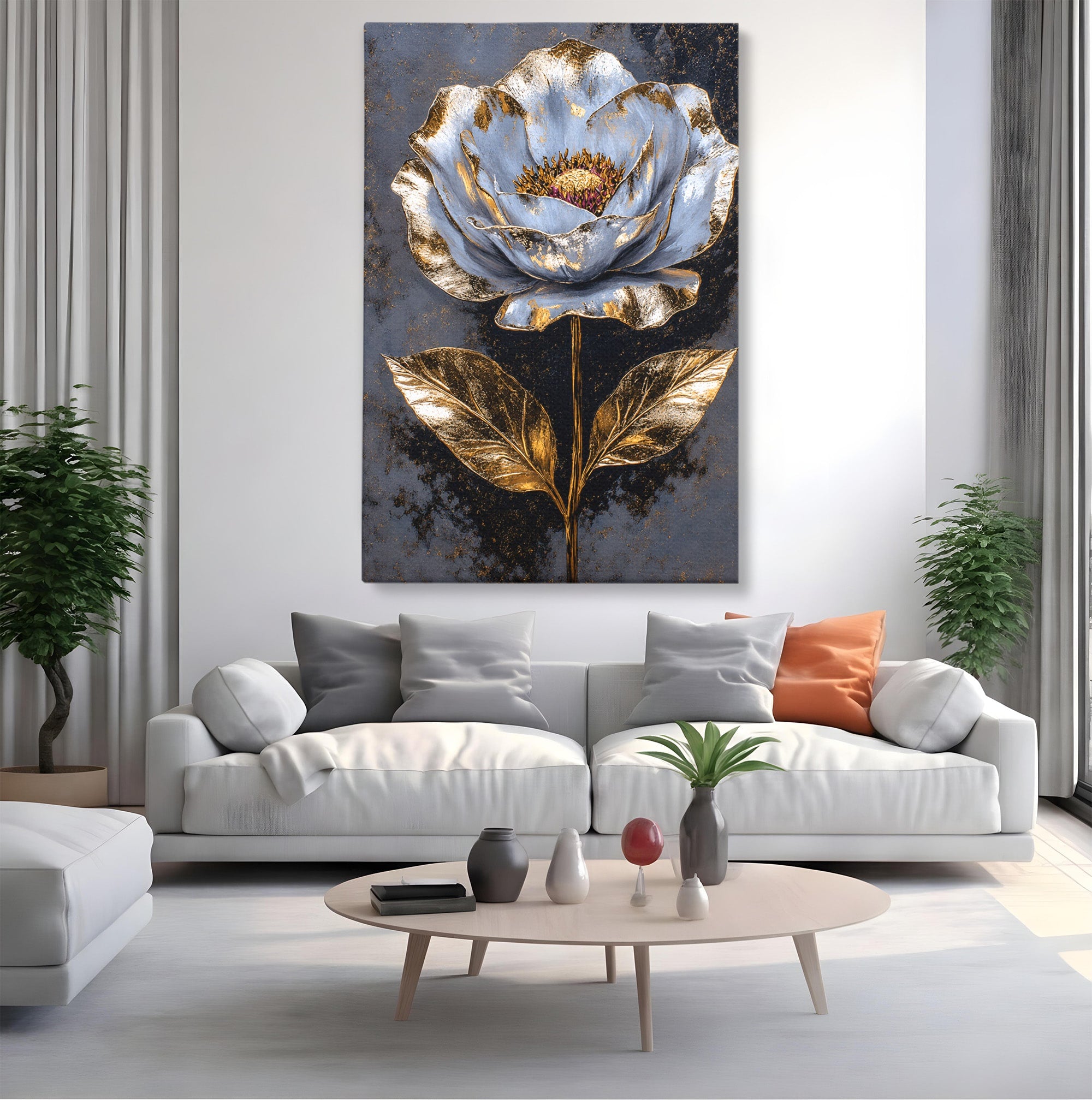 Tablou Canvas Premium LuxCanva® A1833, Noblețe în Floare, Floare, Natura, Elegant, Dormitor, Living, Culori Vibrante