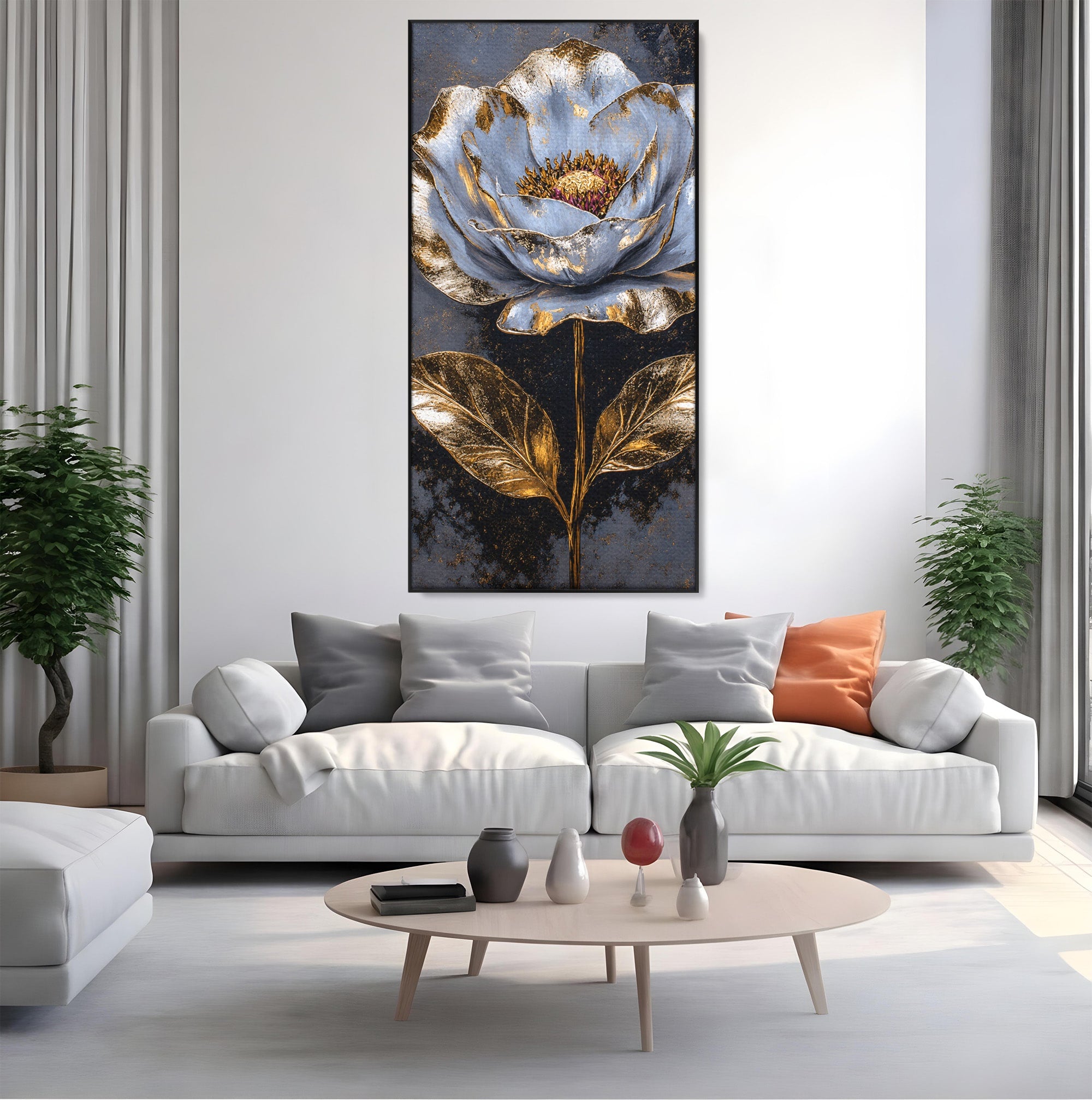 Tablou Canvas Premium LuxCanva® A1833, Noblețe în Floare, Floare, Natura, Elegant, Dormitor, Living, Culori Vibrante