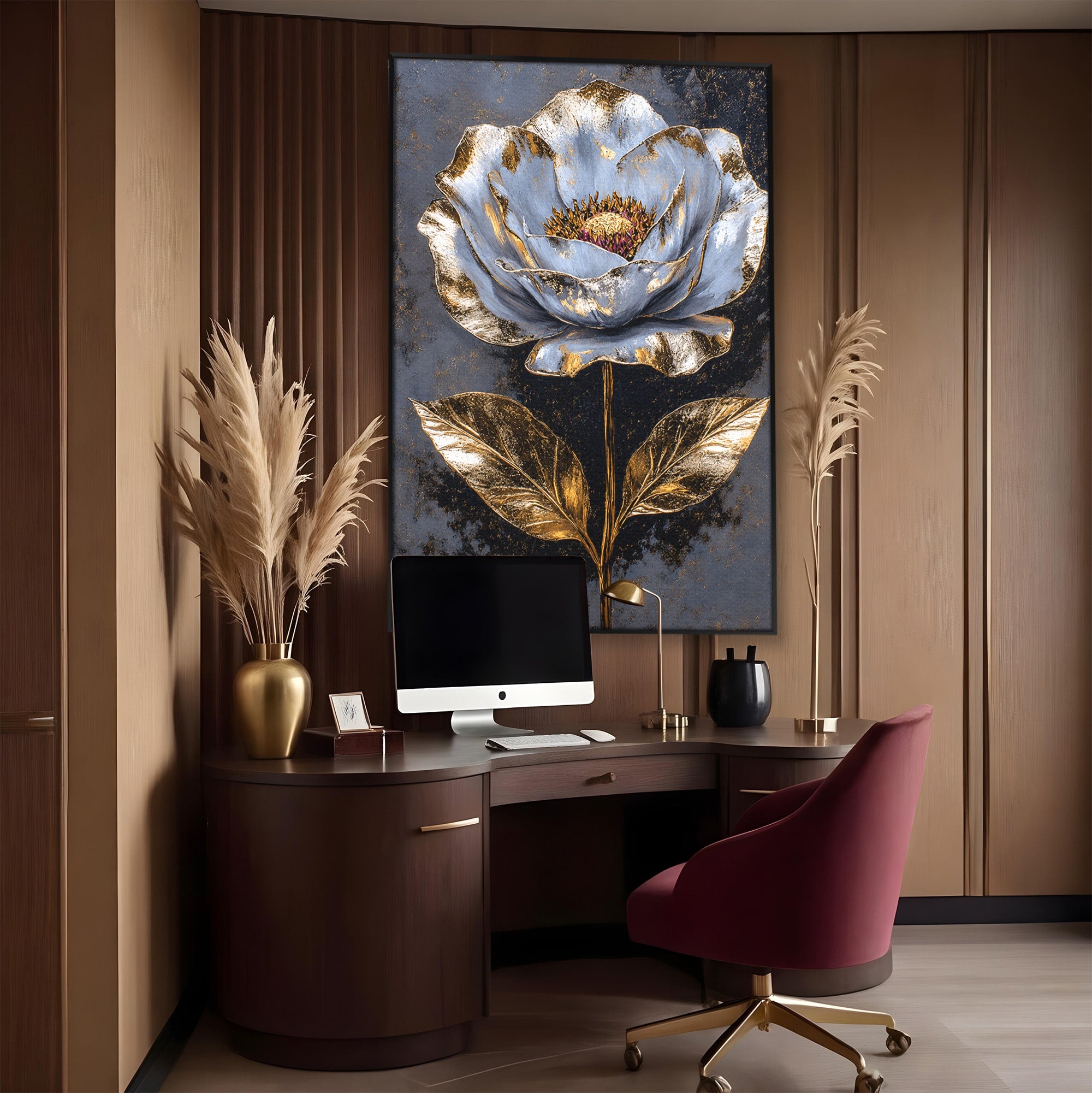 Tablou Canvas Premium LuxCanva® A1833, Noblețe în Floare, Floare, Natura, Elegant, Dormitor, Living, Culori Vibrante