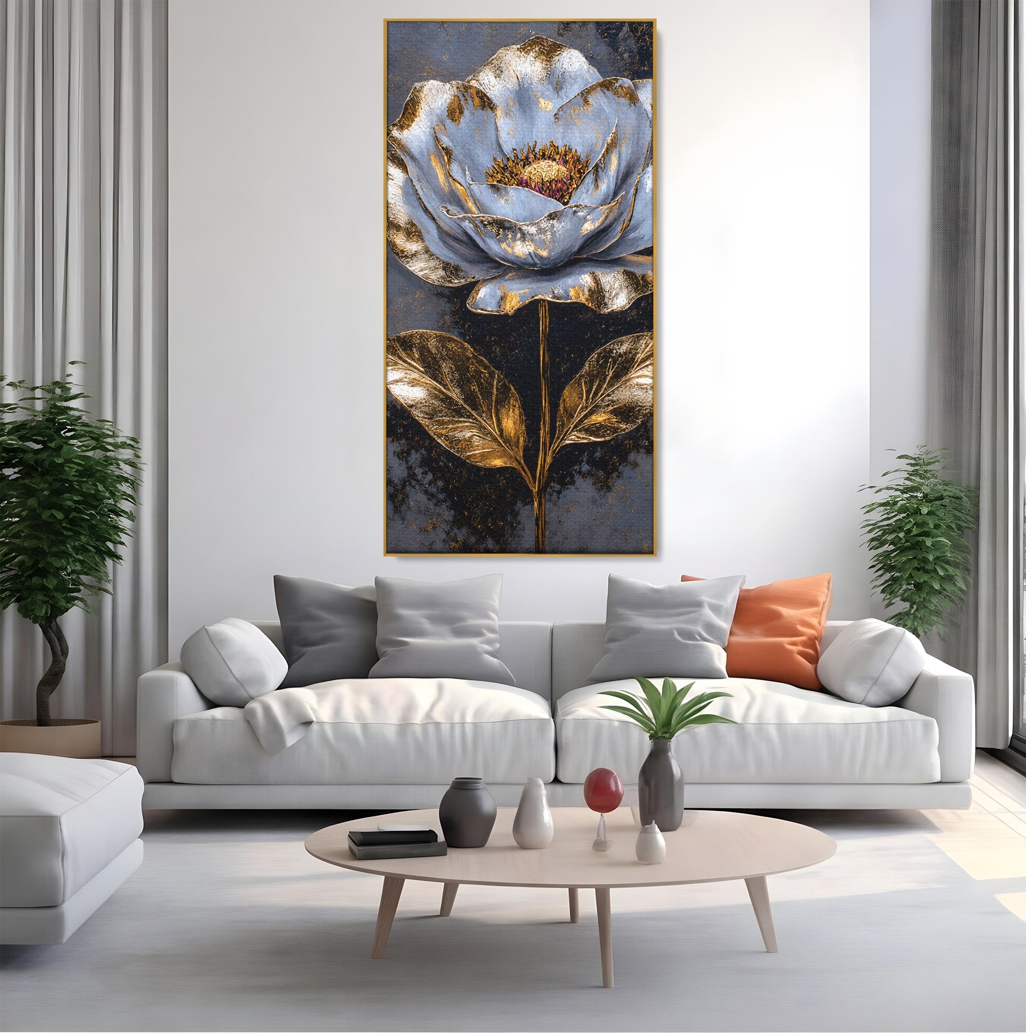 Tablou Canvas Premium LuxCanva® A1833, Noblețe în Floare, Floare, Natura, Elegant, Dormitor, Living, Culori Vibrante