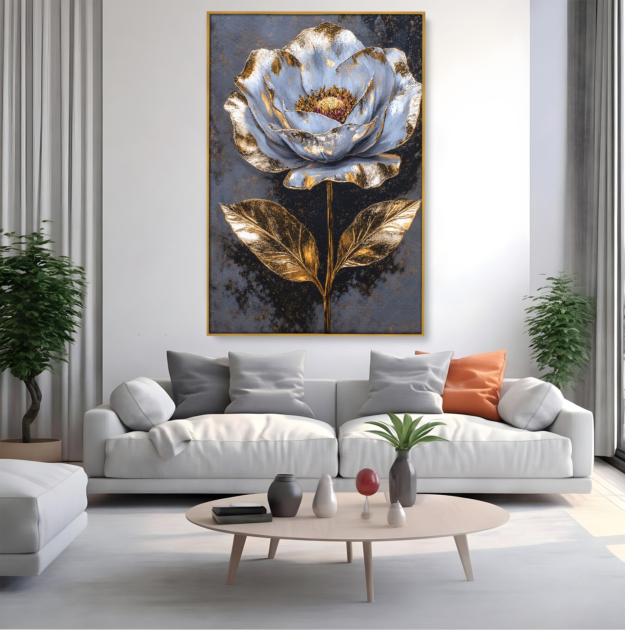 Tablou Canvas Premium LuxCanva® A1833, Noblețe în Floare, Floare, Natura, Elegant, Dormitor, Living, Culori Vibrante