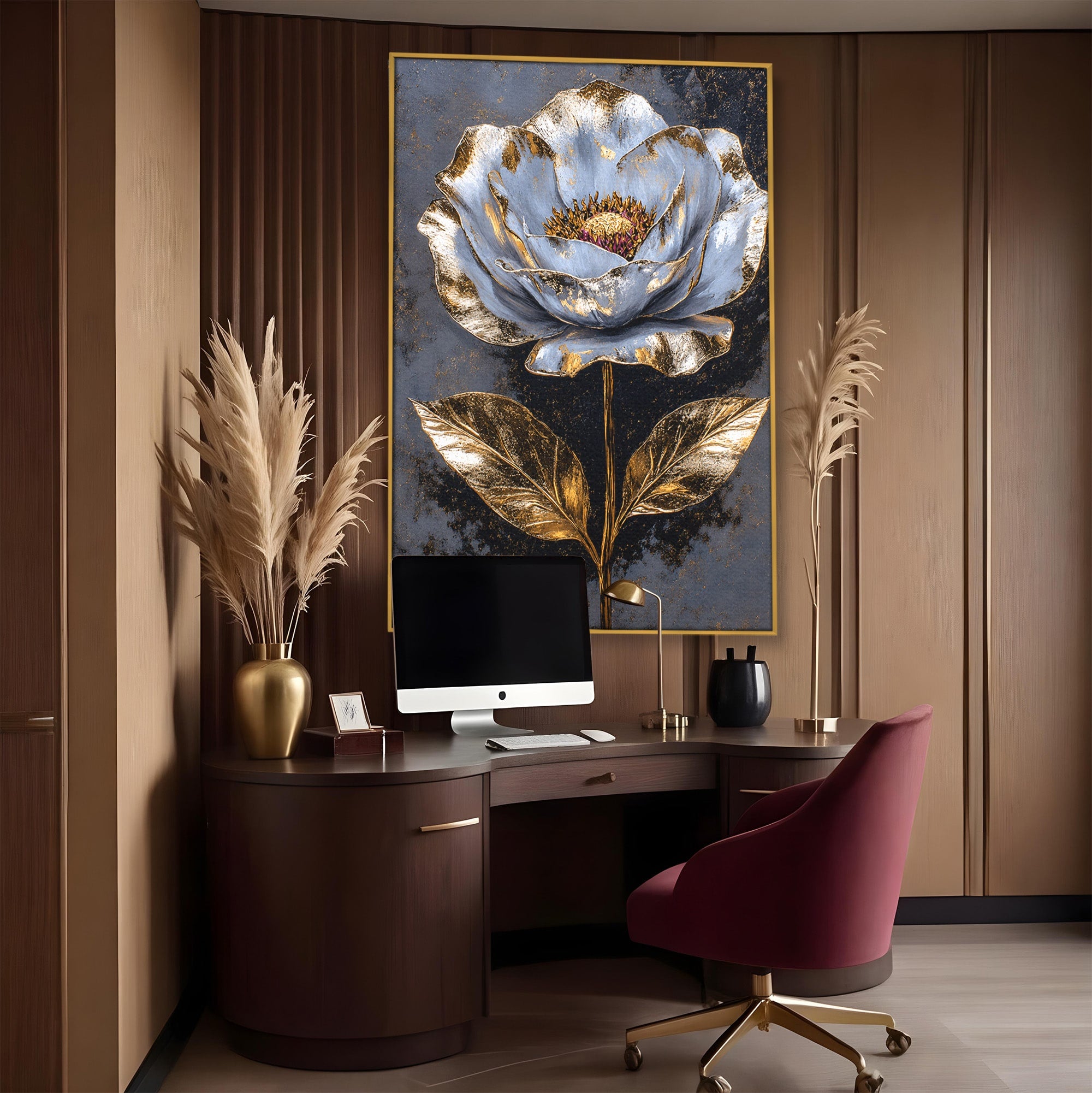 Tablou Canvas Premium LuxCanva® A1833, Noblețe în Floare, Floare, Natura, Elegant, Dormitor, Living, Culori Vibrante